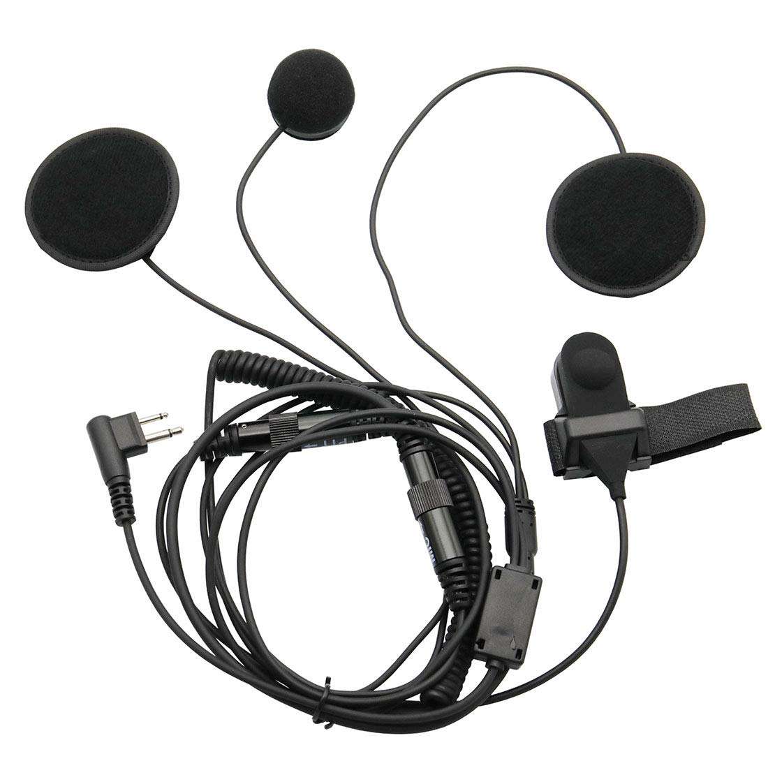 Full Face Motorcycle Helmet with Built-in Mic & Earpiece - Compatible with Motorola Two-Way Radios (RMM2050, GP300, CP200, PR400, CLS1110) - Ideal for Motorcycle Riders, Police Officers & Security Professionals