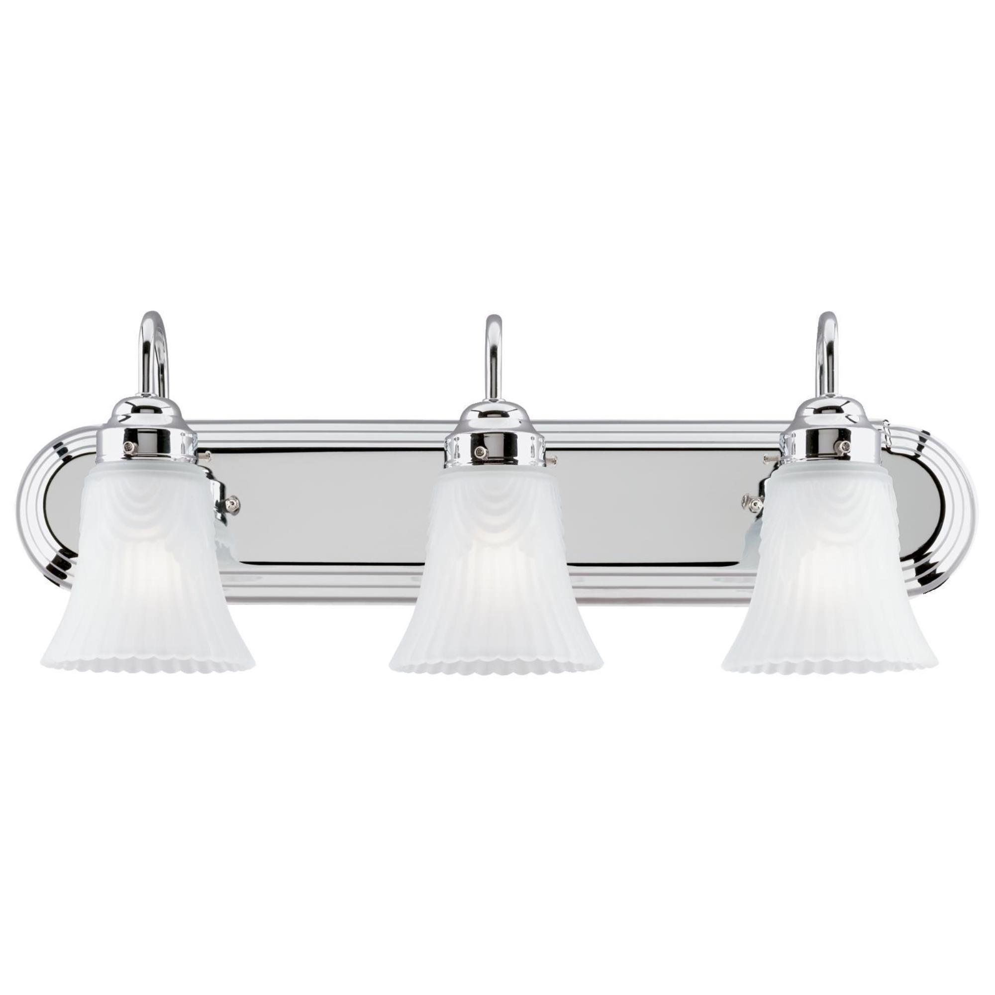 Westinghouse Lighting 6652200 3-Light Bathroom Vanity Fixture, Brushed Nickel Finish - Perfect for Bathroom, Powder Room, and Dressing Area Lighting