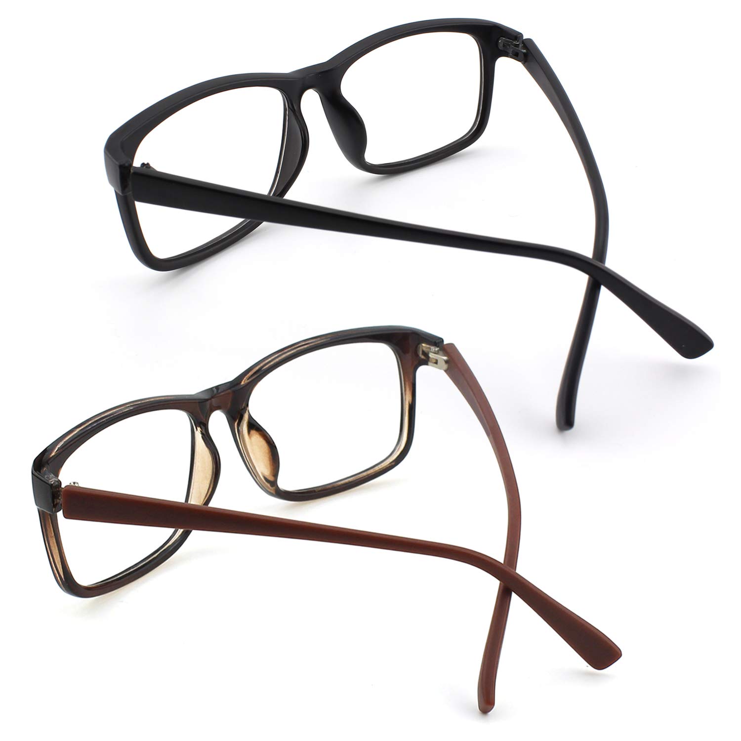 GQUEEN Clear Non-Prescription Eyeglasses - Trendy Rectangular Frame for Men & Women - Perfect for Reading, Fashion Accessory, or Office Wear