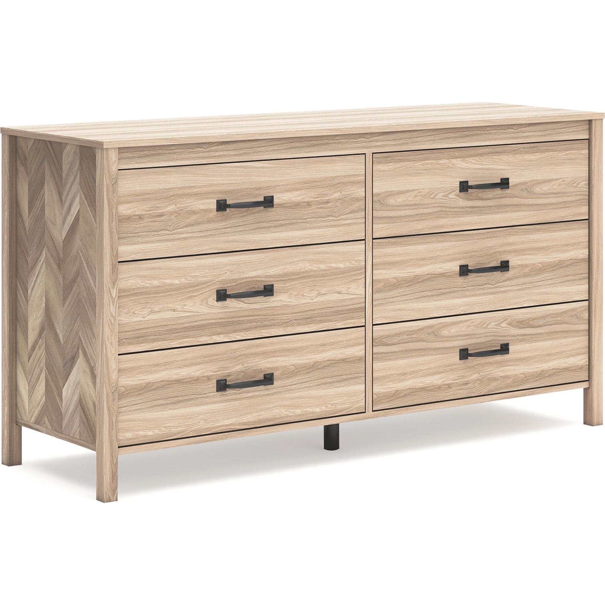 Battelle Dresser in Tan - Stylish and Functional Chest of Drawers for Bedroom, Living Room, or Office Storage