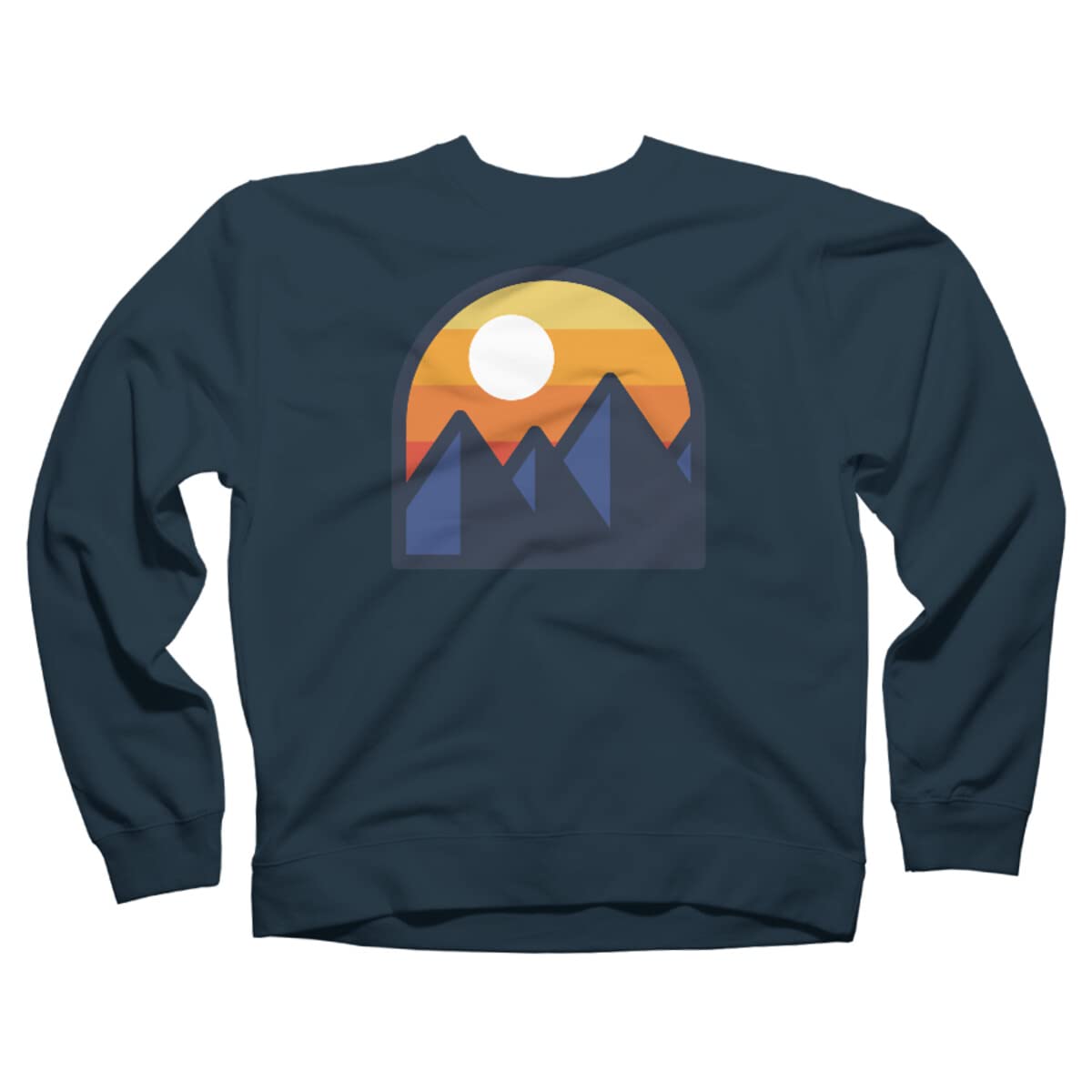 Quilimo Beauty Sunset Mountain Unisex Sweatshirt | Soft Cotton Pullover Hoodie for Men & Women | Perfect for Outdoor Adventures & Casual Wear