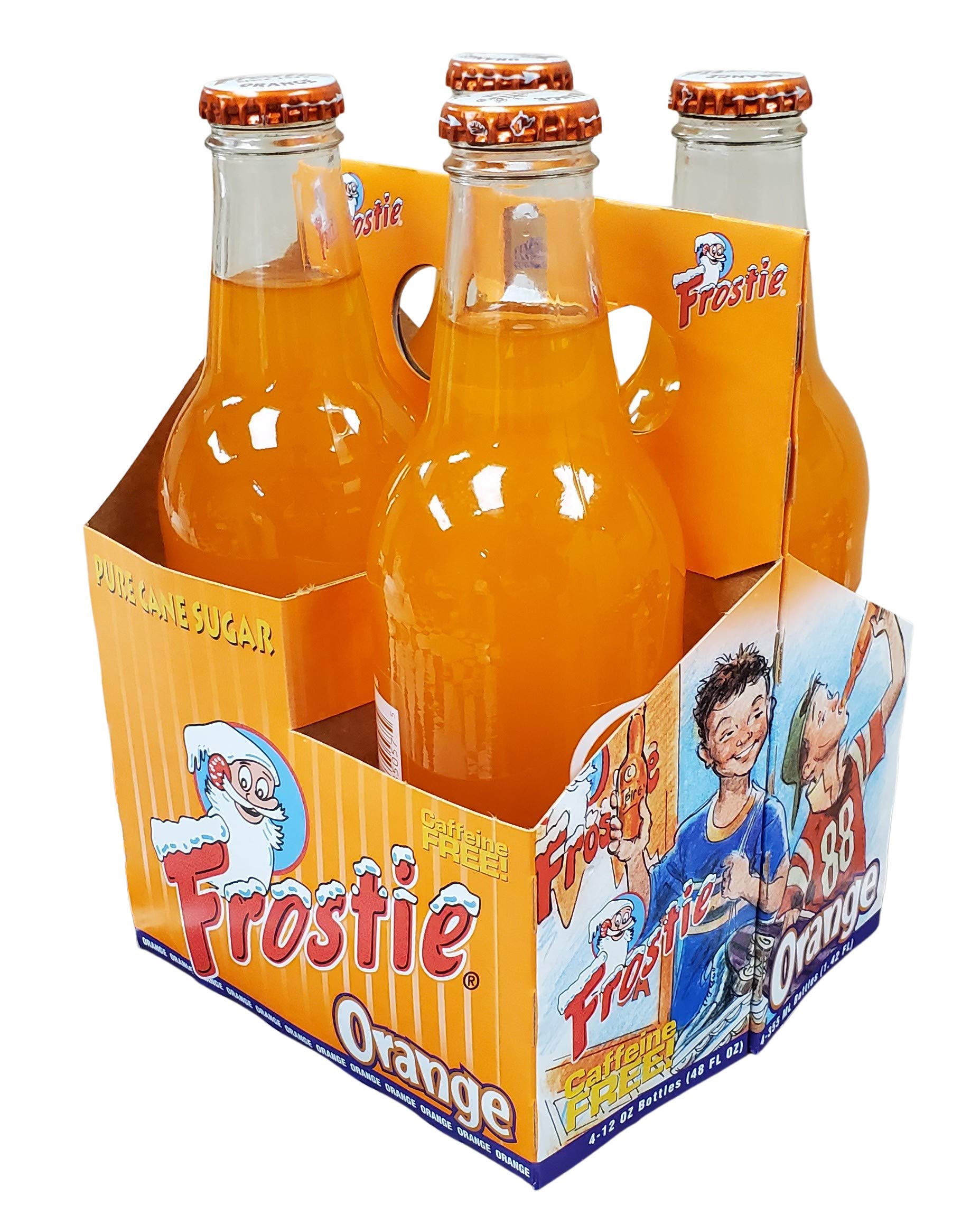 Frostie Orange Soda - 12 oz Glass Bottles (Pack of 6) | Refreshing Vintage-Style Soft Drink for Parties, BBQs & Nostalgic Treats