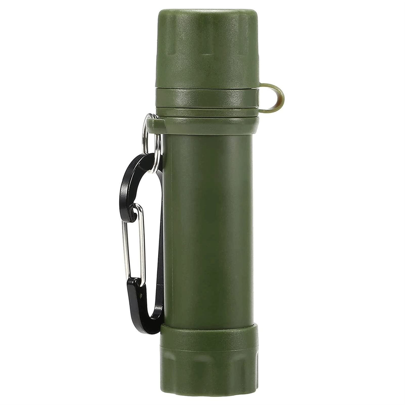 Portable ABS Water Filter Purifier for Outdoor Travel, Camping & Hiking - Green | Emergency Survival Gear & Backpacking Essentials