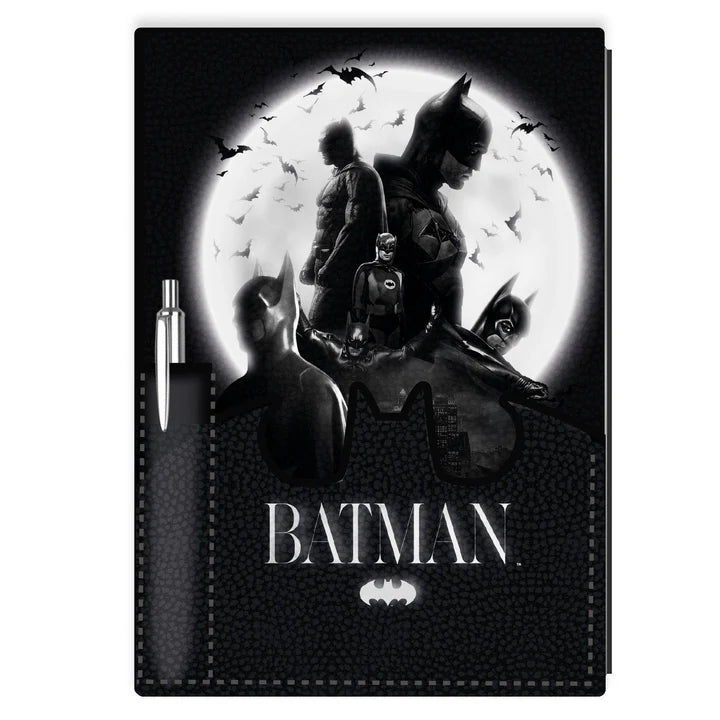 Batman 85th Anniversary A5 Premium Notebook & Pen Set - Stylish Journal for Writing, Sketching & Gift Giving - Perfect for Fans, Students & Professionals