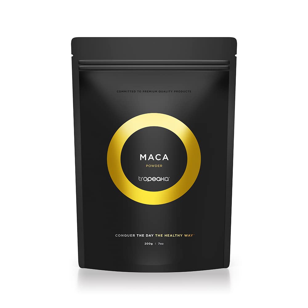 Organic Maca Powder for Energy & Hormone Balance - 100% Pure Peruvian Superfood for Smoothies, Coffee & Baking - Vegan, Gluten-Free & Non-GMO