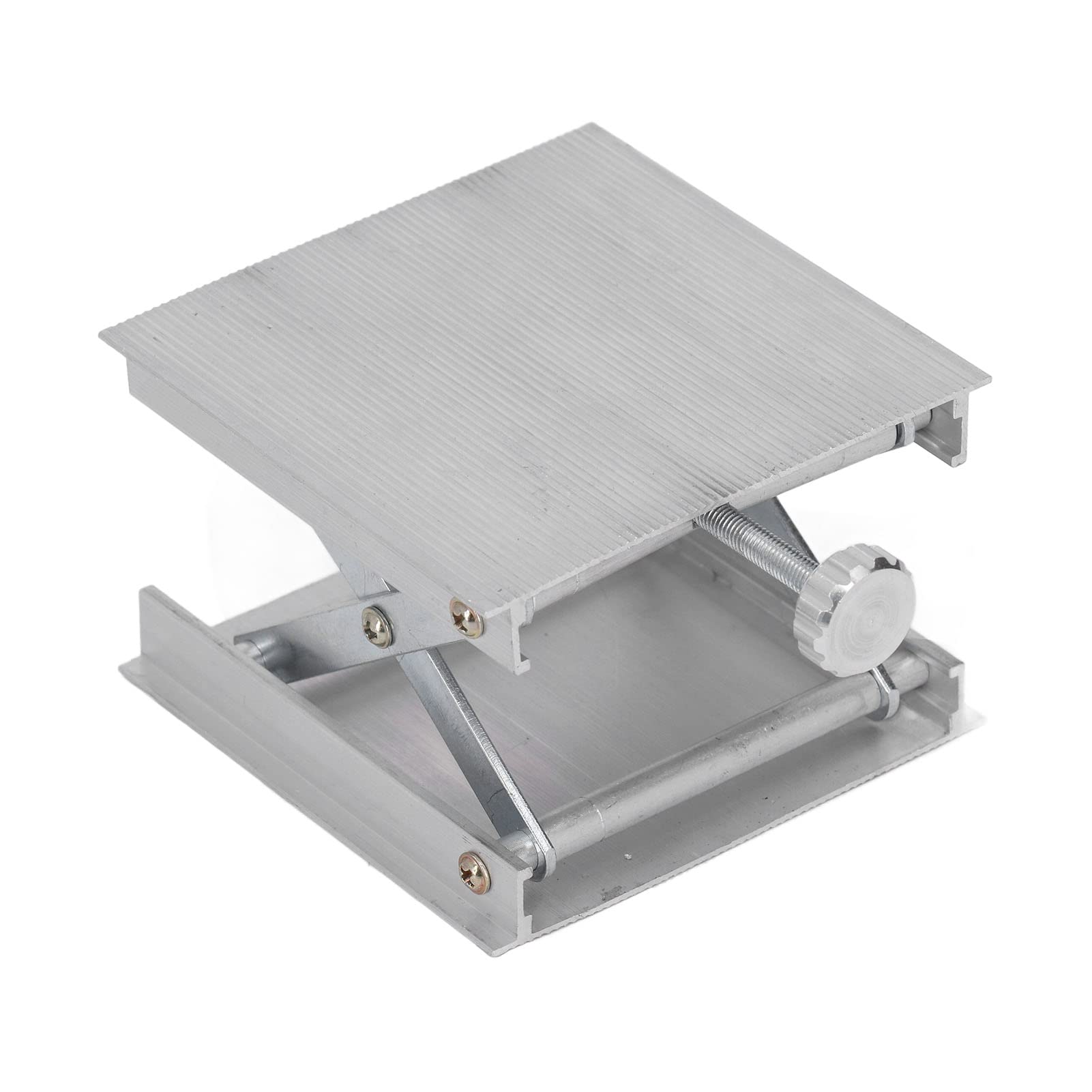 Manual Lab Stand with Level Lifting Platform - Laboratory Support Jack & Automatic Leveling Bracket for Science Experiments, Kitchen Counter Adjustment, and Workbench Height Modification