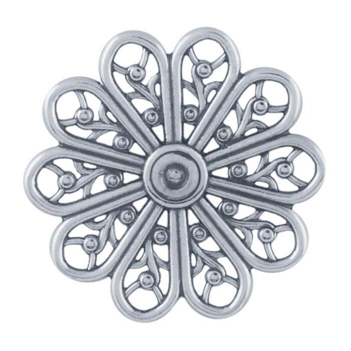 Premium Sterling Silver Filigree Round Beads - DIY Jewelry Making Supplies (Set of 4) - Perfect for Necklaces, Bracelets & Earrings Crafting