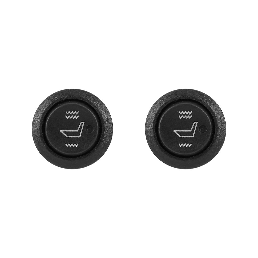 Universal 12V 3-Pin Car Seat Heater Switch - Round High/Low/Off Control for Heated Seats | Perfect for Winter Driving & Vehicle Comfort Upgrades