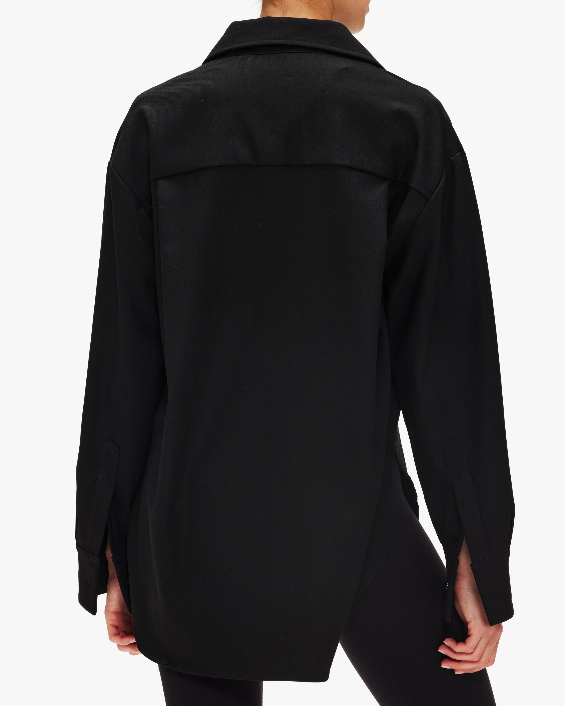 Enza Costa Oversized Shirt for Women - Soft & Comfortable Long Sleeve Button Down Blouse - Perfect for Work, Casual Outfits & Layering