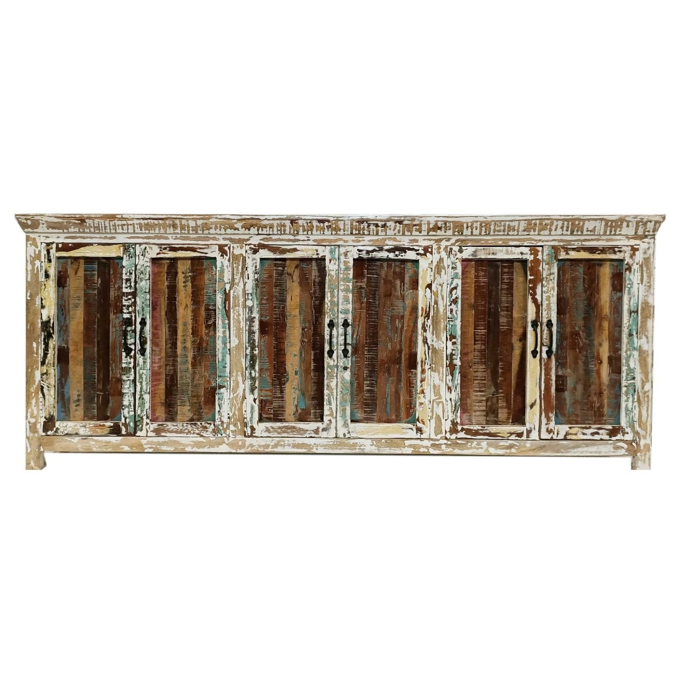 Reclaimed Timber Boat Wood X-Large Sideboard Buffet Hutch - 88.6