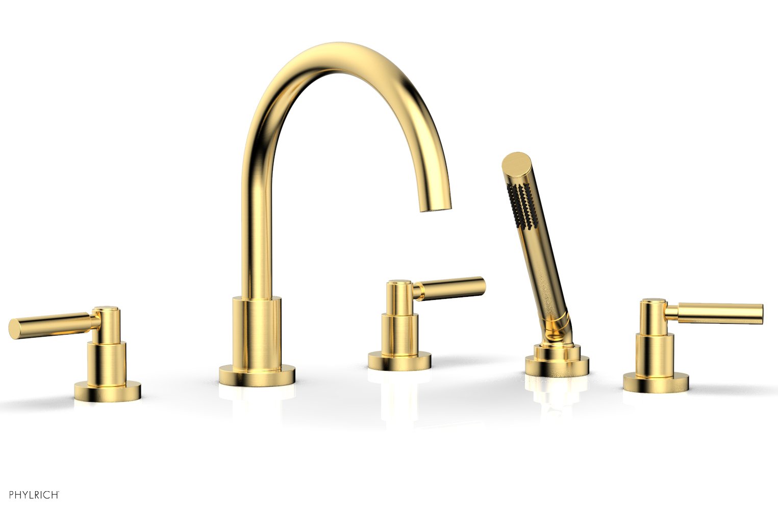 Premium Deck Tub Set with Hand Shower & Lever Handles D2130C1 - Perfect for Outdoor Showers, Poolside Bathing, and Garden Relaxation