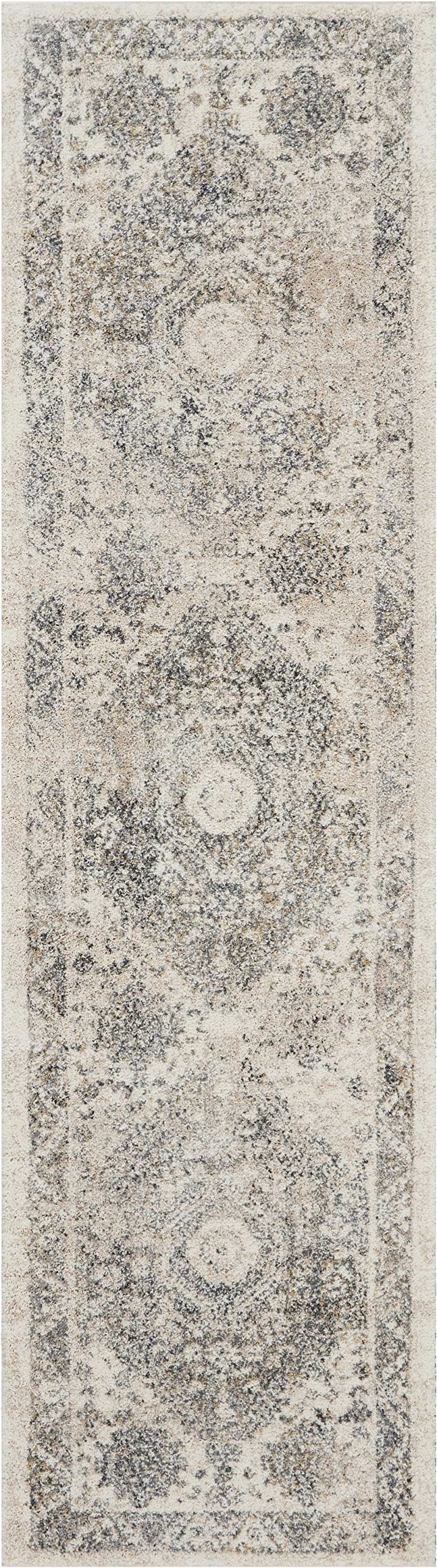 Nourison Fusion Vintage Cream/Grey 2'2
