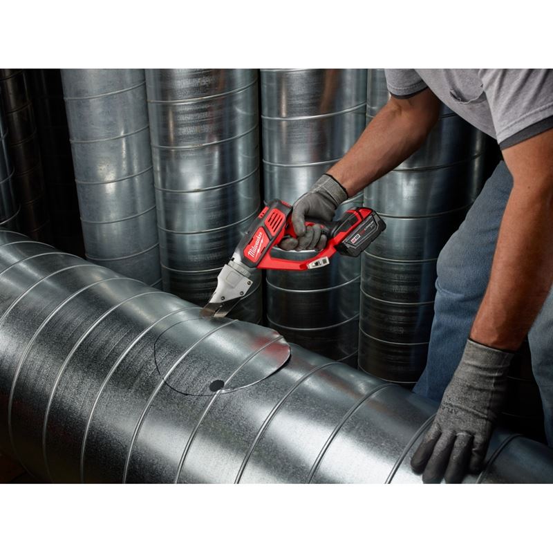M18 18V Lithium-Ion Cordless 18-Gauge Single Cut Shear (Tool Only) - Perfect for Metal Roofing, HVAC, and DIY Projects