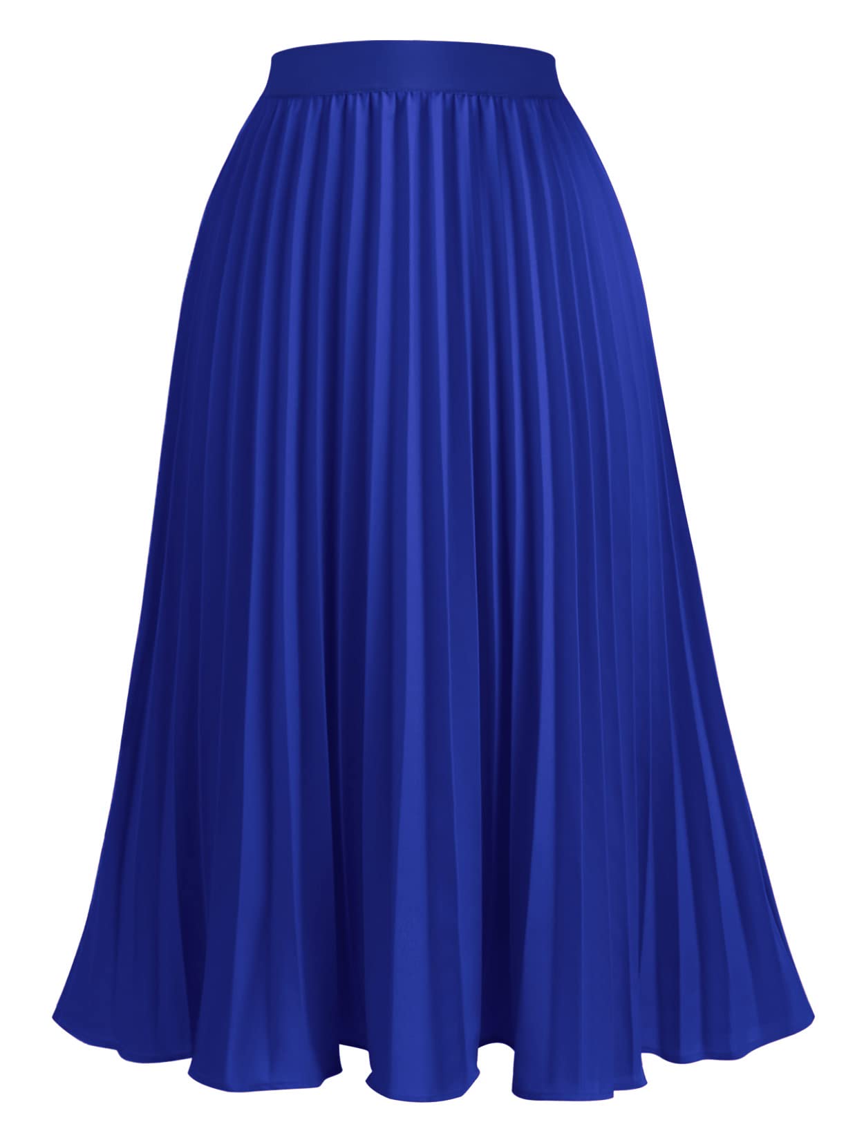 OURS Women's Midi Skirt - High Waisted Pleated A-Line Swing Skirt for Summer | Casual Flowy Skirt for Work, Date Night & Vacation