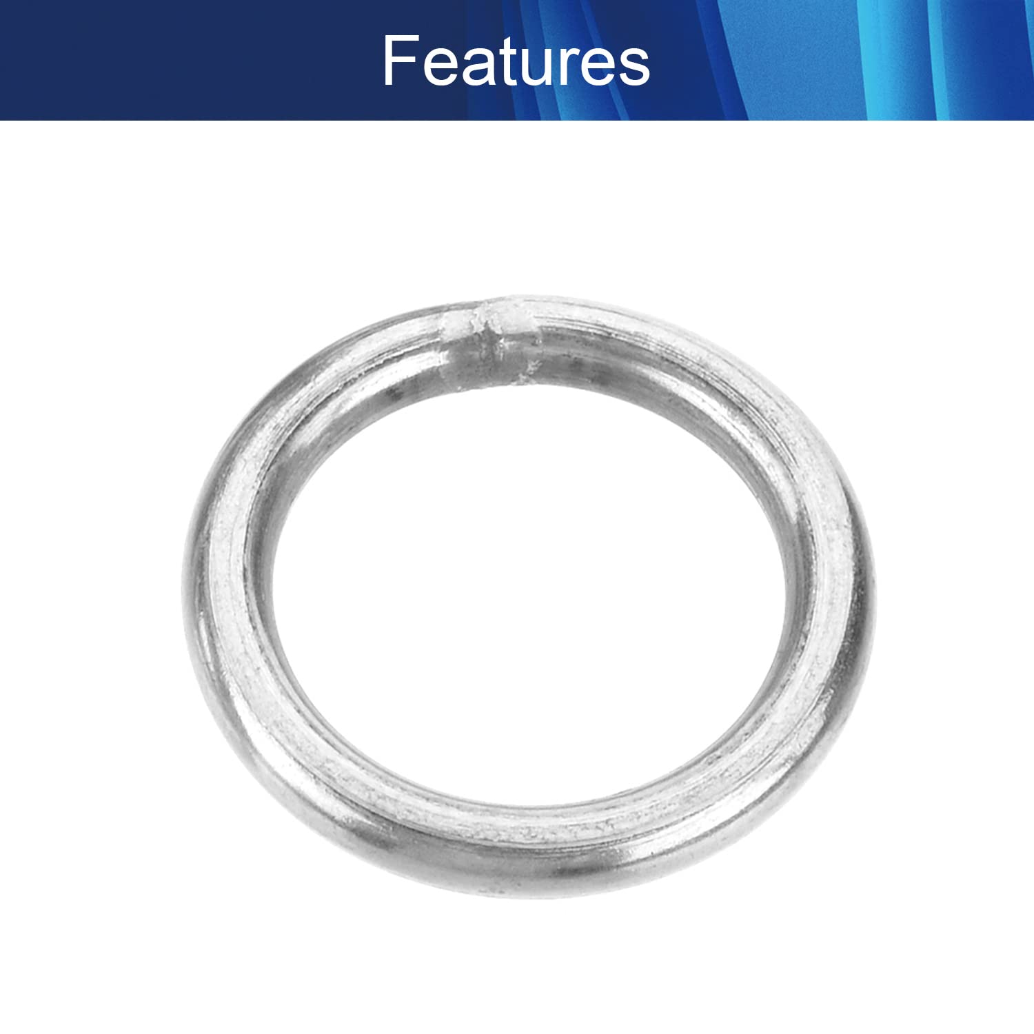 10Pcs 201 Stainless Steel O Ring 4x30mm (TxOD) - Durable Round Jump Rings for Hardware, Bags, DIY Jewelry Making & Craft Projects - Perfect for Keychains, Handmade Accessories & Home Decor
