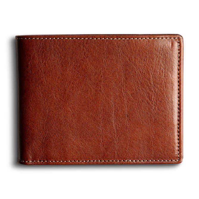 Orta Italian Genuine Leather Bifold Wallet with ID Window - Slim RFID Blocking Men's Wallet for Everyday Use & Travel