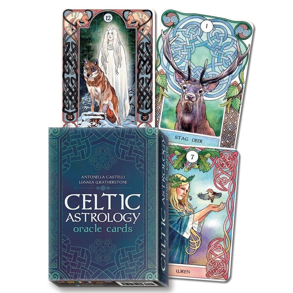 Celtic Astrology Oracle Cards - 44-Card Deck with Guidebook for Divination, Spiritual Guidance & Self-Discovery | Perfect for Tarot Readers, Wiccan Practitioners & Celtic Spirituality Enthusiasts