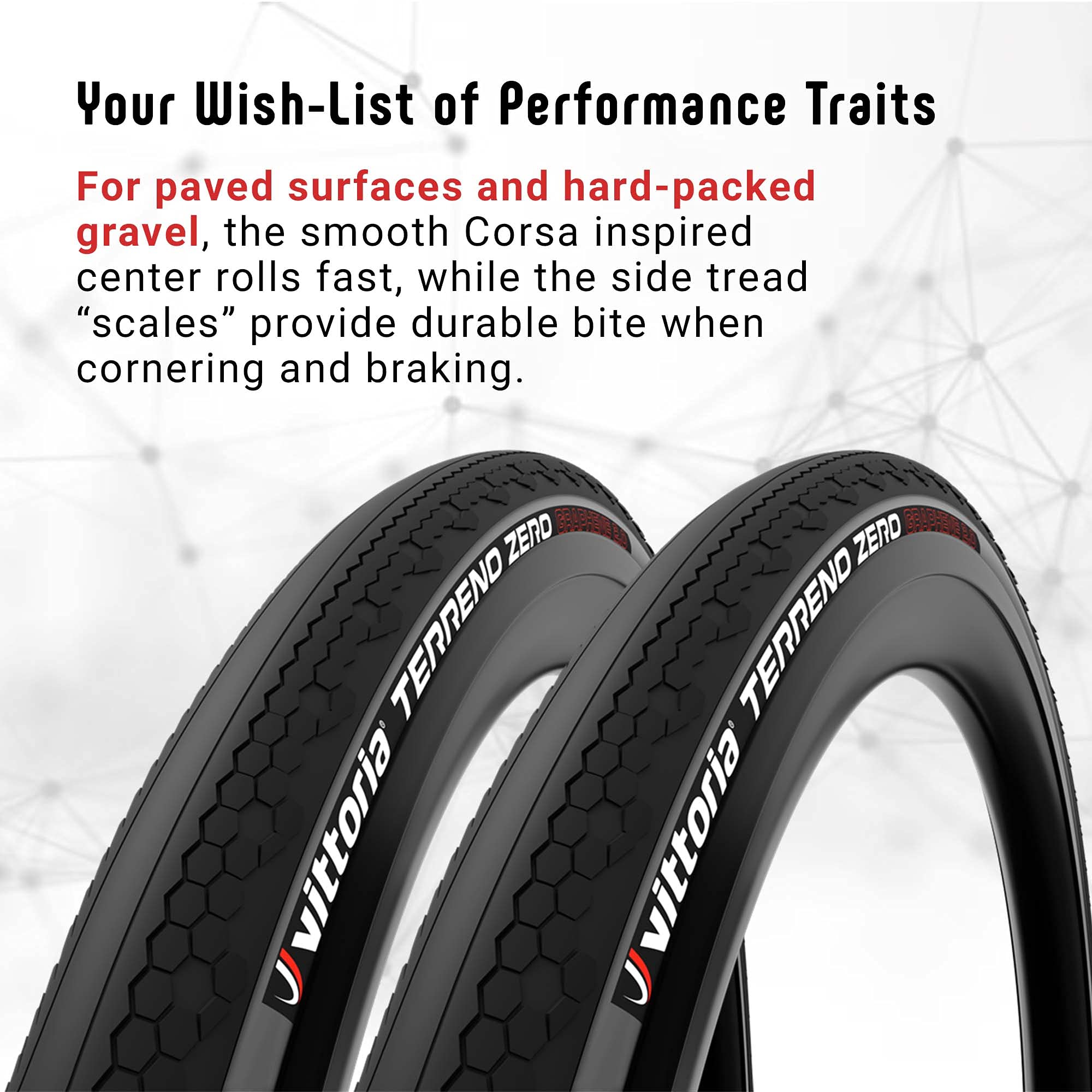 Vittoria Terreno Zero G2.0 Tubeless TNT Bike Tires - Gravel & Road Cycling Tires for Cyclocross, All-Terrain Riding | Perfect for Off-Road Adventures & Commuting