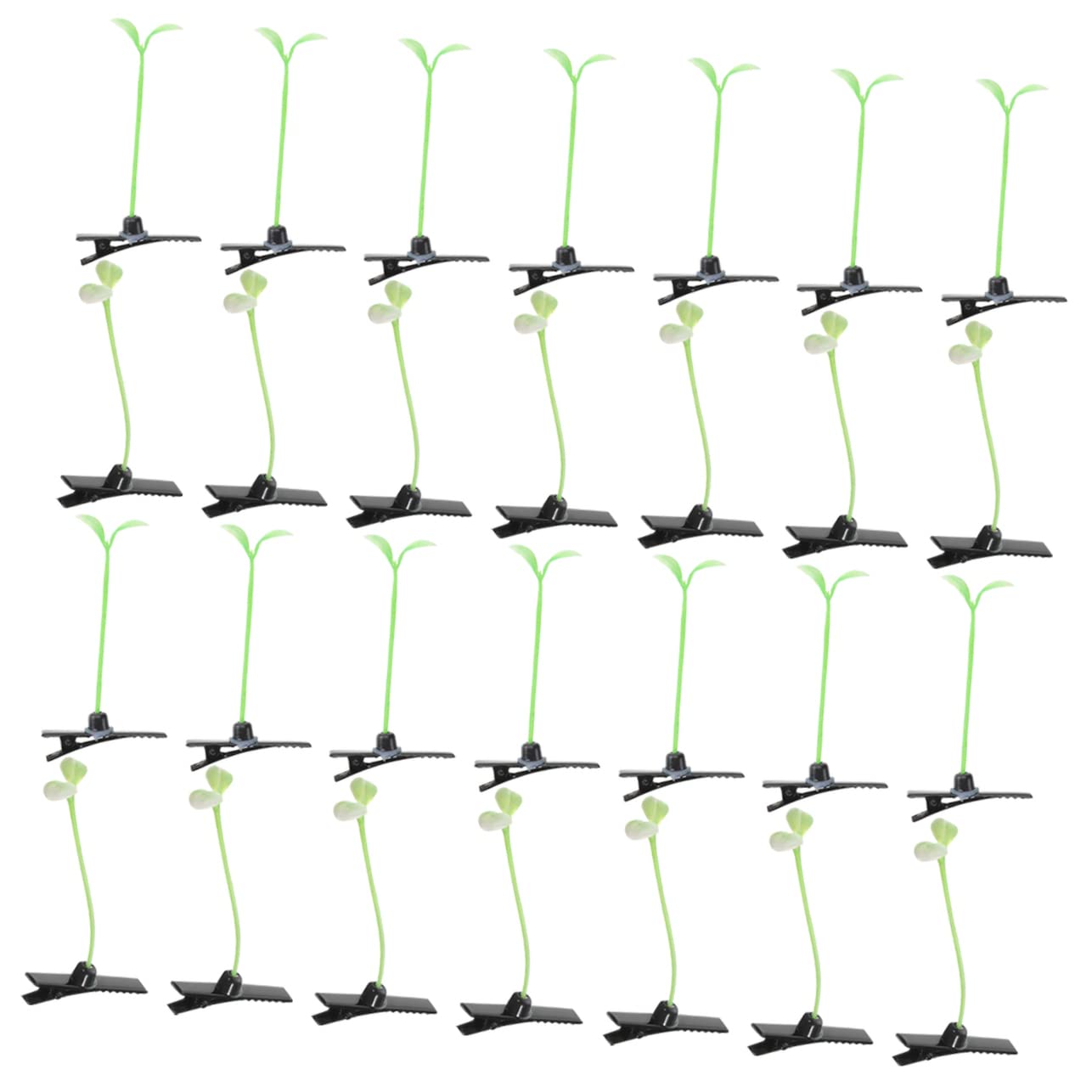 DOITOOL 50pcs Cute Sprout Hair Clips for Girls - Natural Leaf Hair Barrettes for Kids, Women - Perfect for School, Parties, Costumes & Everyday Hairstyles