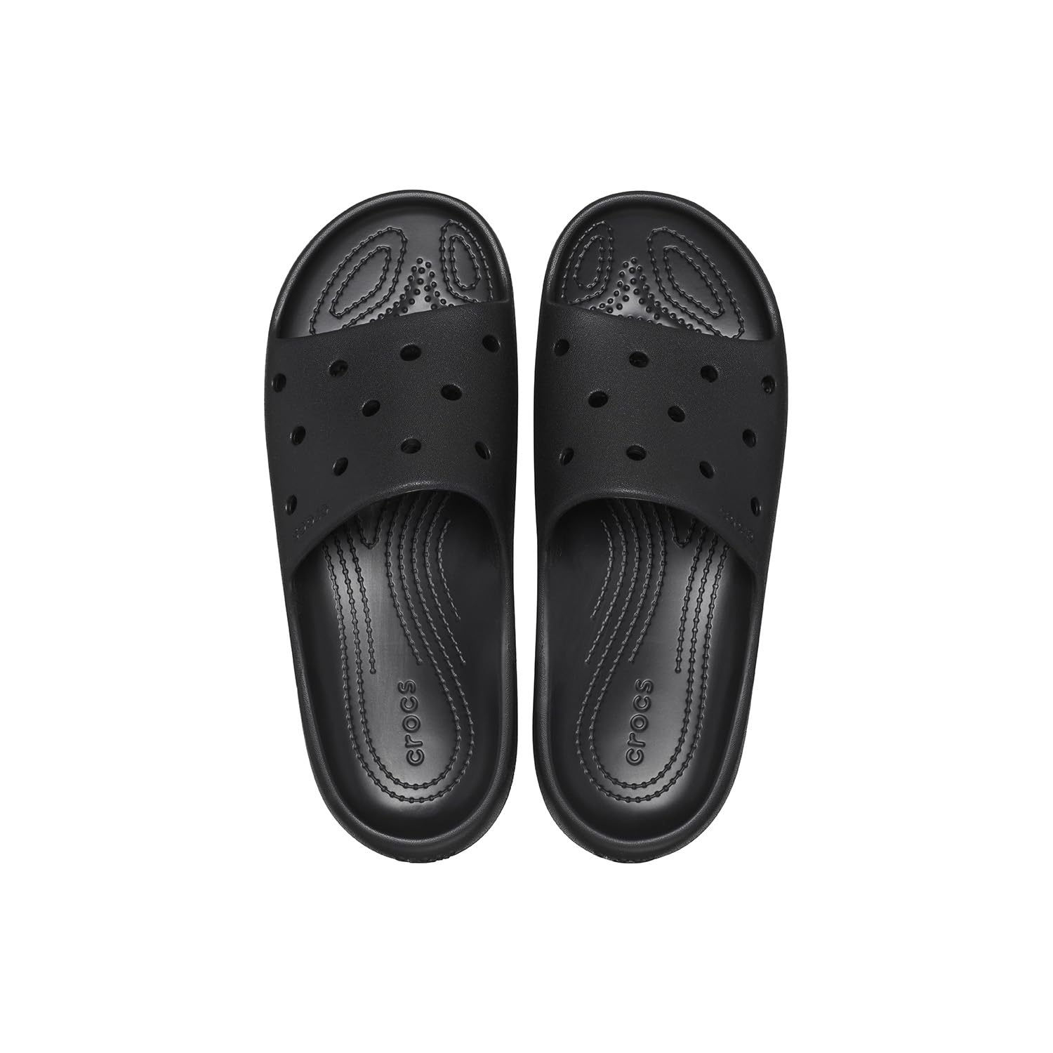 Crocs Unisex-Adult Classic Slides 2.0 Sandals - Comfortable Waterproof Slip-On Shoes for Men & Women - Perfect for Beach, Pool, and Casual Wear