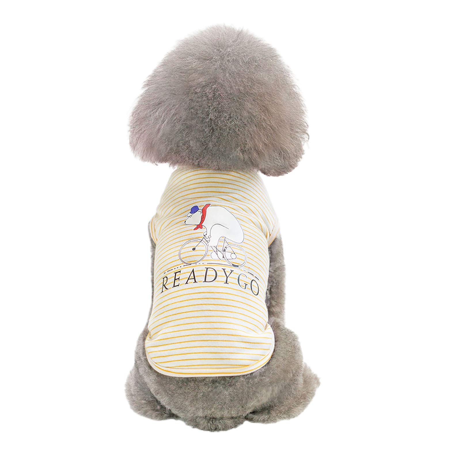 SONGBIRDTH Striped Dog Shirt - Breathable Summer Pet Vest for Daily & Party Wear