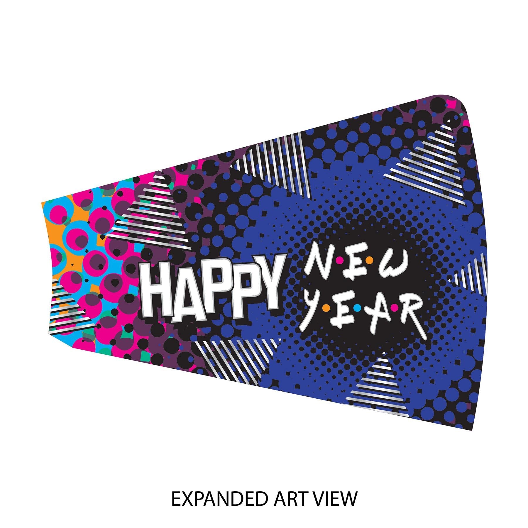 100 Pack Beistle 90's Happy New Year Horns - Party Blowers for New Year's Eve, Birthday, Graduation & Celebration Events - Fun Noisemakers for Adults & Kids