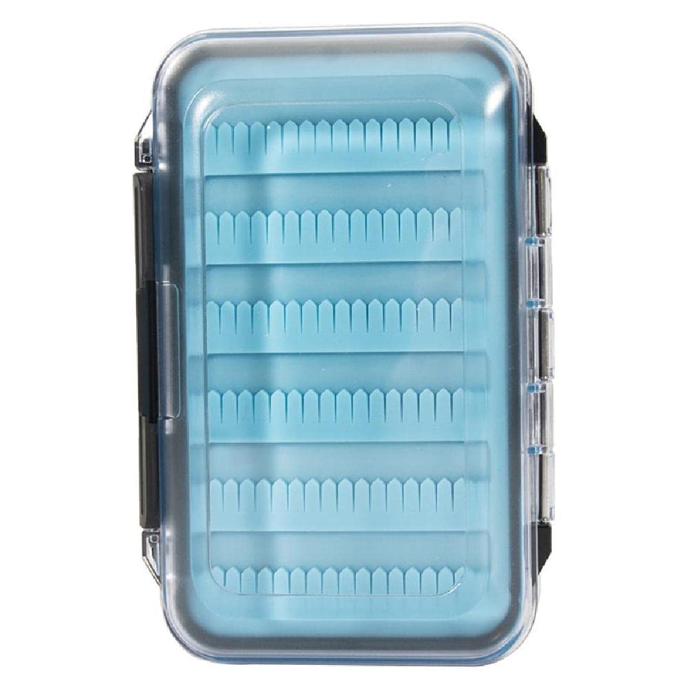 OTGO Transparent Large Capacity Slim EVA Foam Fly Box with Clear Lid - Waterproof Fishing Tackle Storage Box for Hooks, Lures & Flies - Perfect for Fly Fishing, Competition & Outdoor Fishing Trips