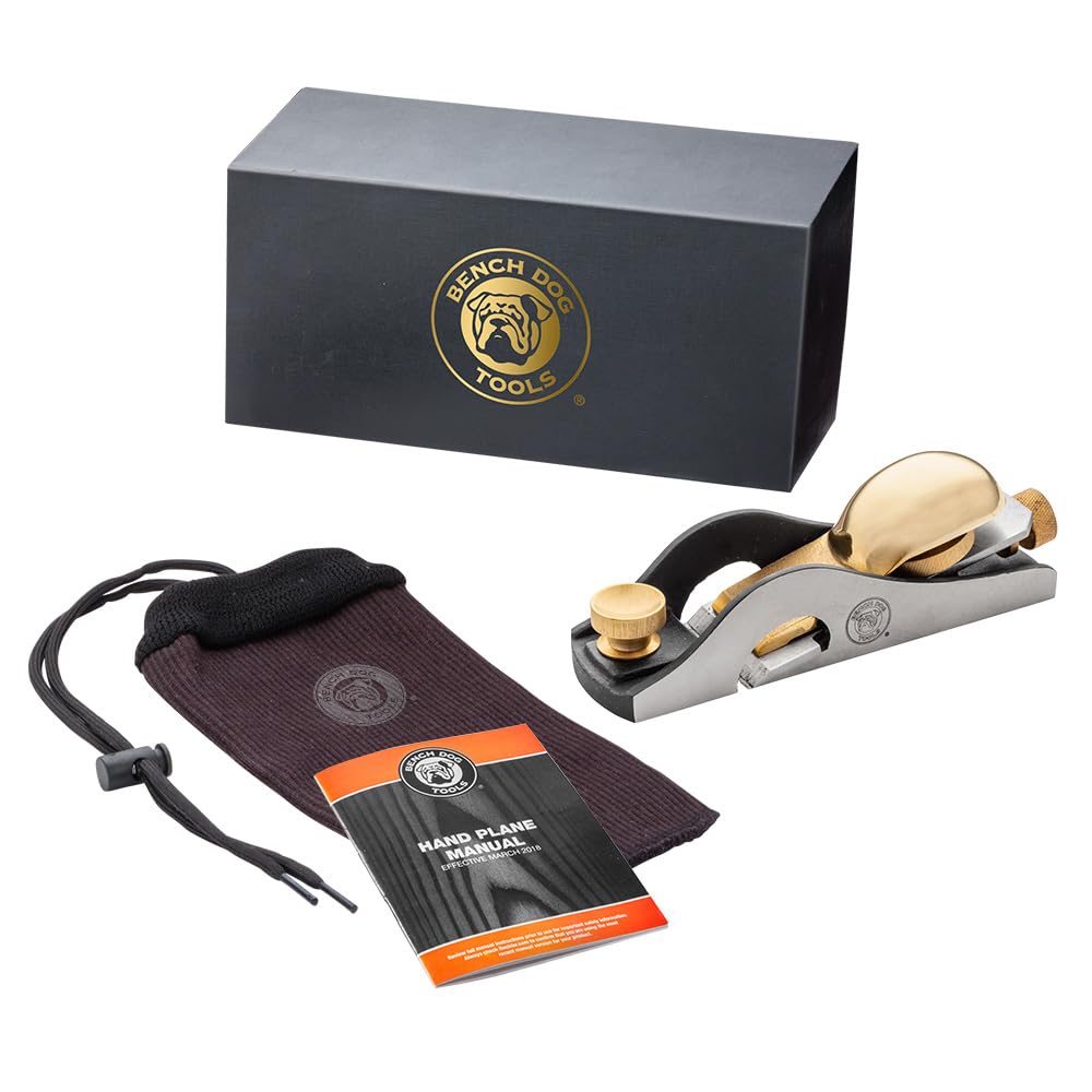 Bench Dog Rabbeting Block Plane - High Precision Woodworking Hand Tool for Smooth Edges & Rabbets | Ideal for Carpentry, DIY Projects & Furniture Making
