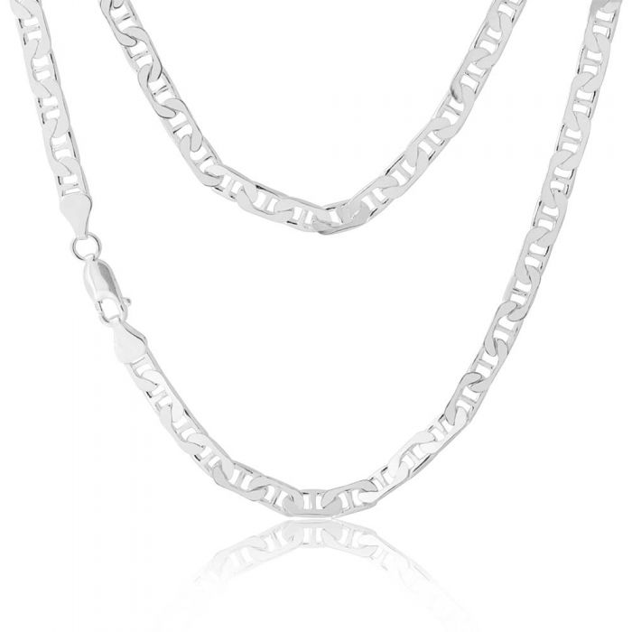 50cm Sterling Silver 150 Gauge Anchor Chain Necklace for Men & Women - Durable Jewelry for Daily Wear, Gifts, and Fashion Accessories