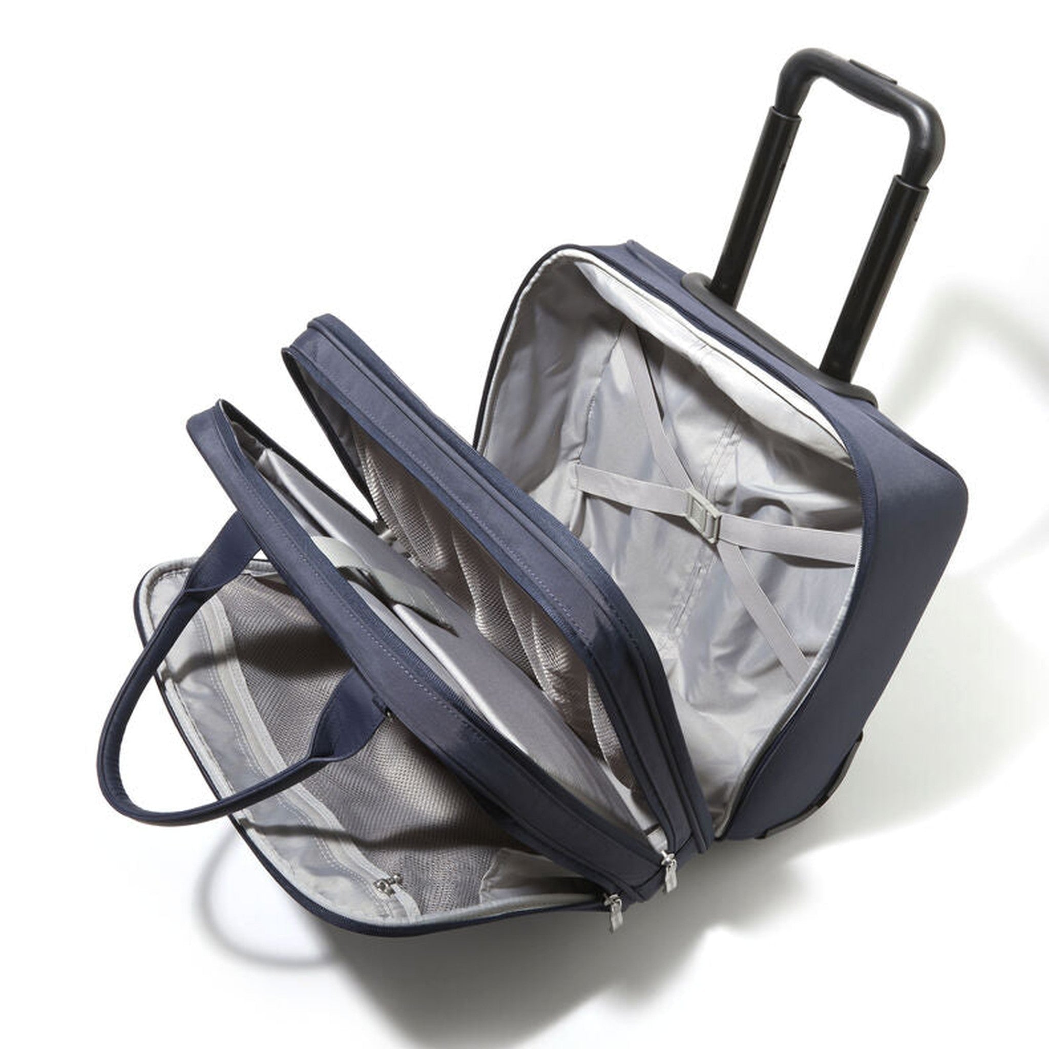 Baggallini 2 Wheel Rolling Tote Bag for Women - Lightweight Travel Carry-On Luggage with Spinner Wheels - Perfect for Airplane, Business Trips & Weekend Getaways