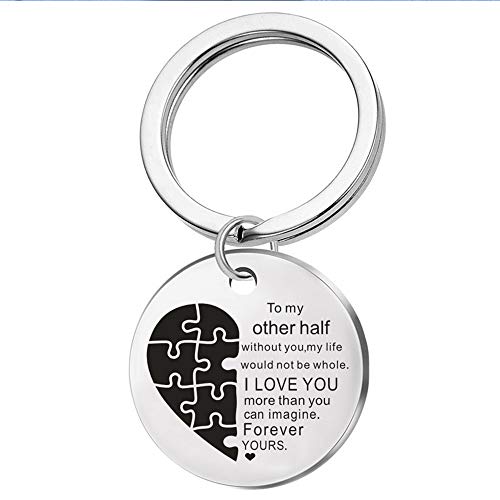 To My Other Halfi Love You Forever Round Shaped