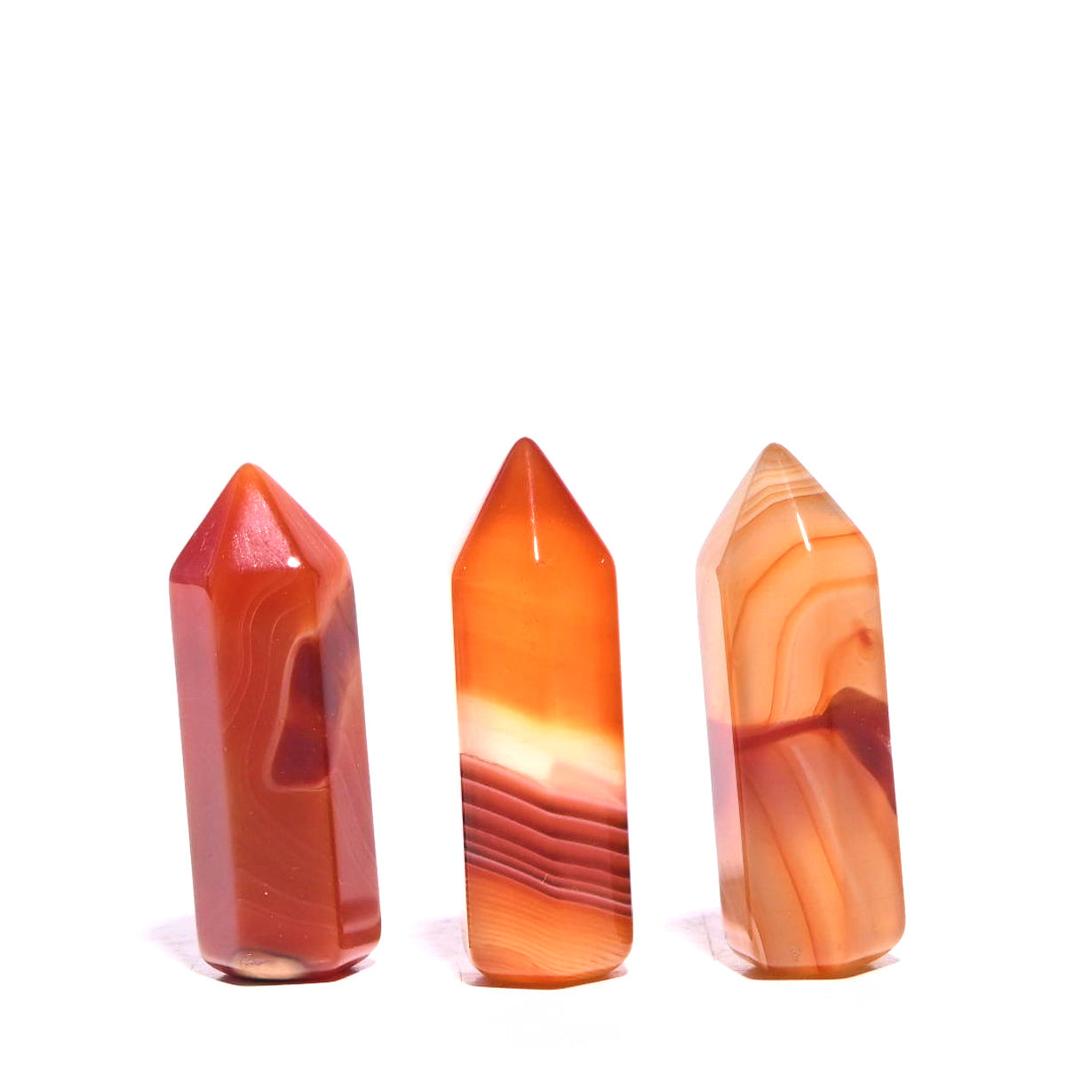 Natural Carnelian Mini Point Healing Crystal - Passion & Energy Stone for Jewelry Making, Meditation, and Chakra Balancing | Perfect for Necklaces, Bracelets, and Spiritual Gifts