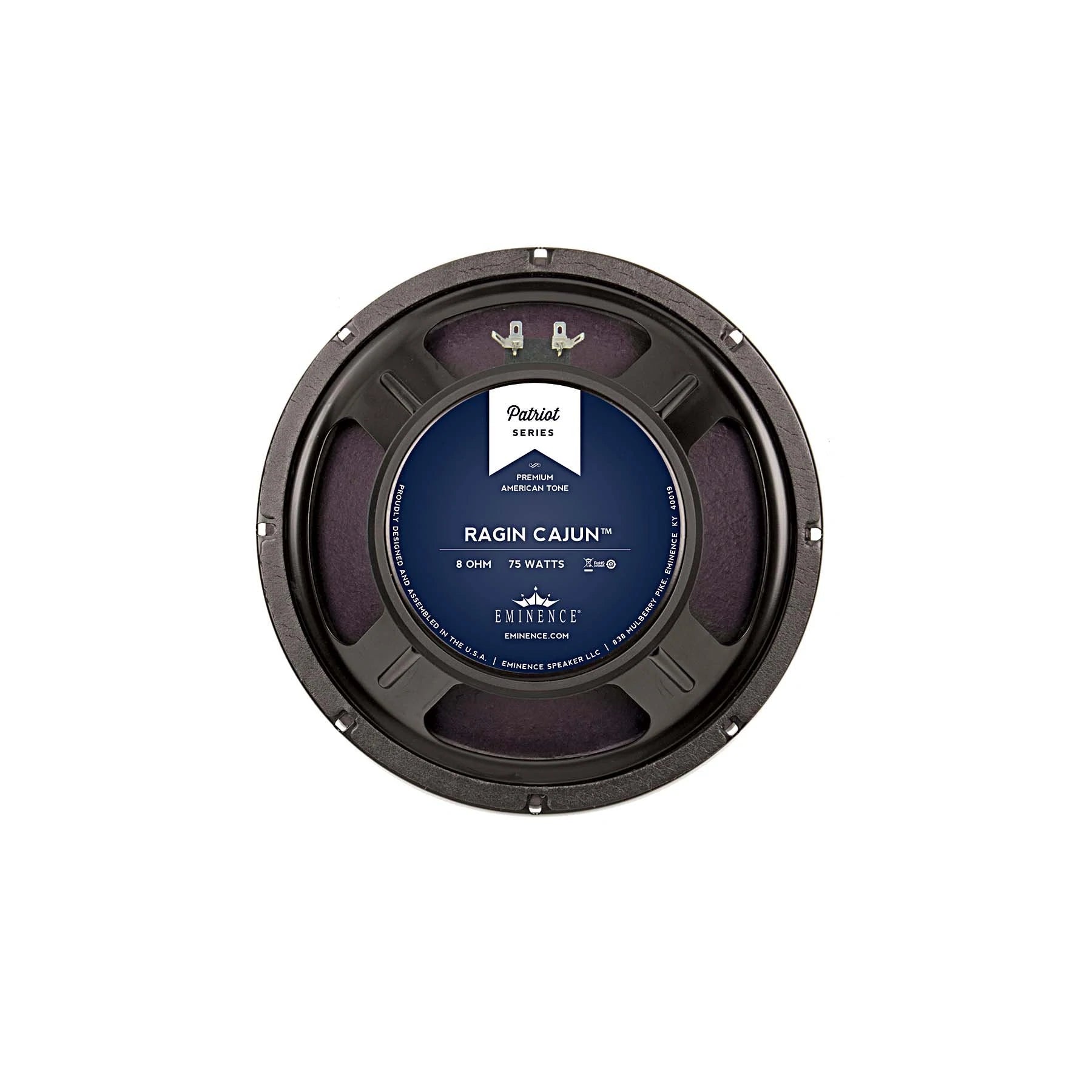 Eminence Ragin Cajun 8 Ohm 10-Inch 75W Guitar Speaker for American Tone | Perfect for Blues, Rock & Vintage Amp Upgrades