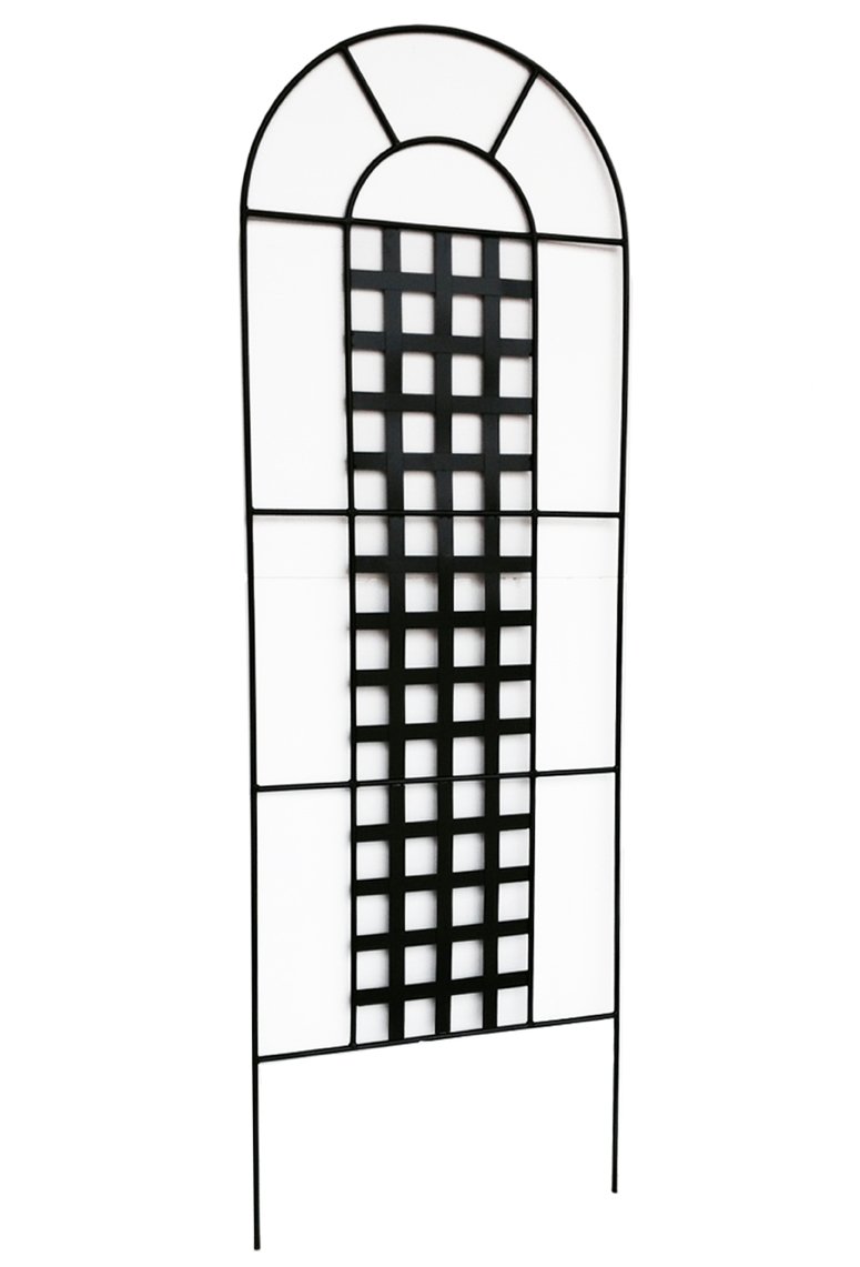 6FT Napoli Garden Trellis for Climbing Plants - Rustproof Metal Plant Support for Outdoor Vine Training, Flowers & Vegetable Gardens - Perfect for Roses, Cucumbers & Grapevines