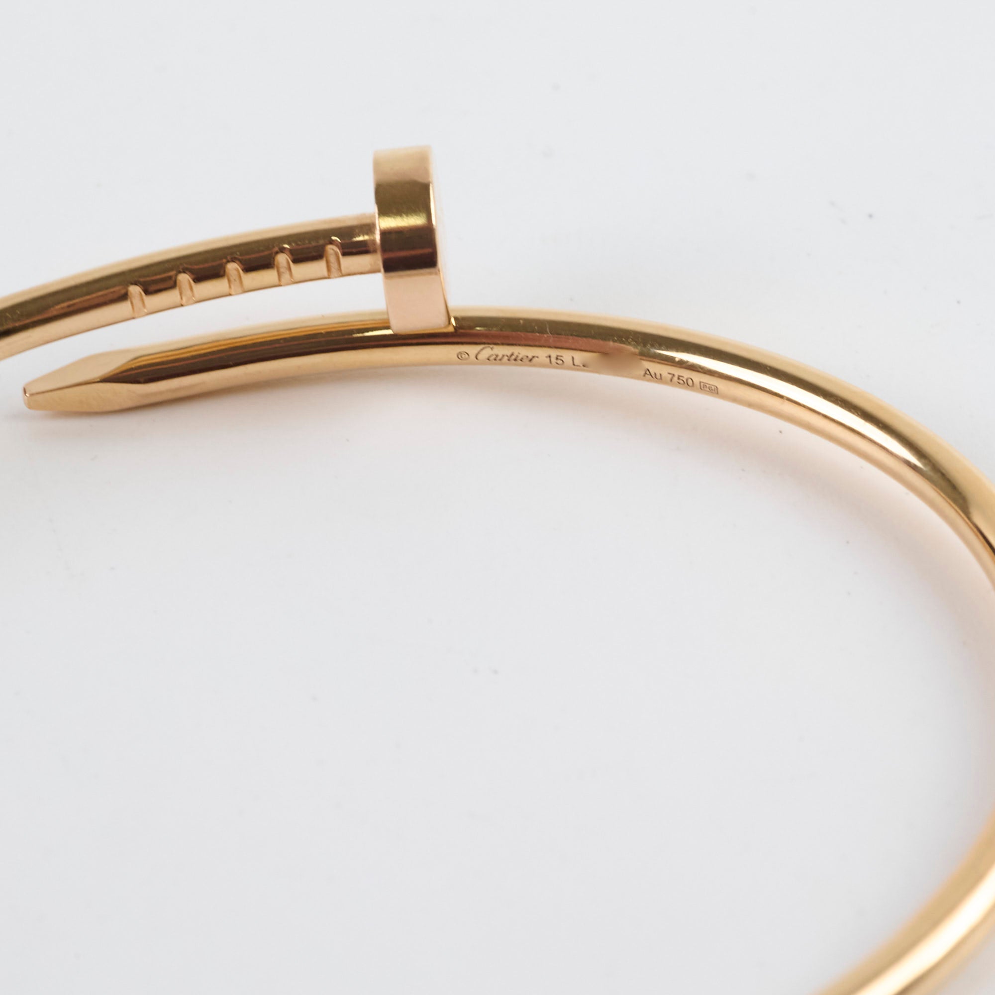 Cartier Juste Clou Small Model Bracelet Size 15 - 18K Rose Gold Luxury Jewelry for Women, Perfect for Gifts, Anniversaries & Special Occasions