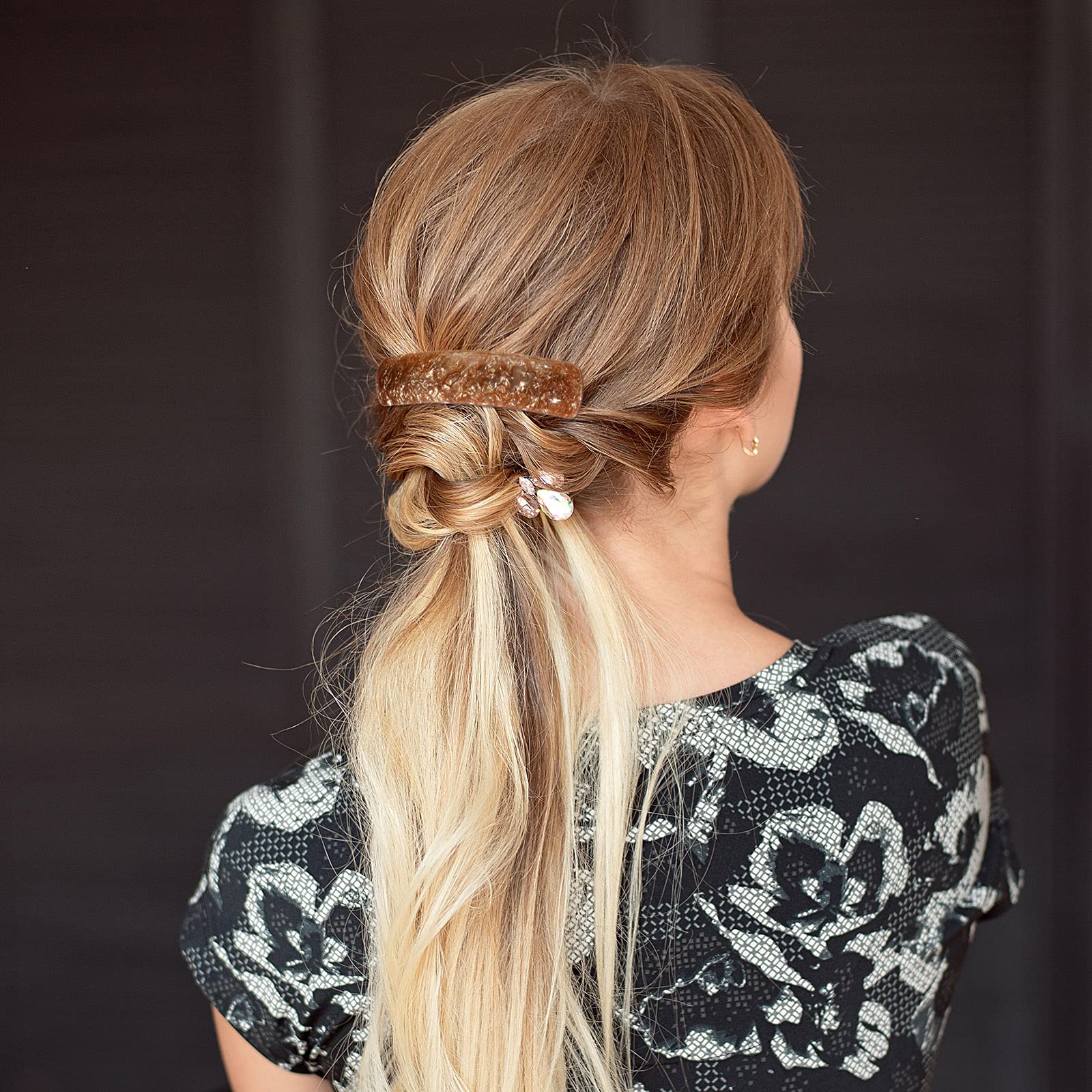6 Vintage Hair Barrettes - French Hair Clips for Women, Perfect for Parties & Weddings
