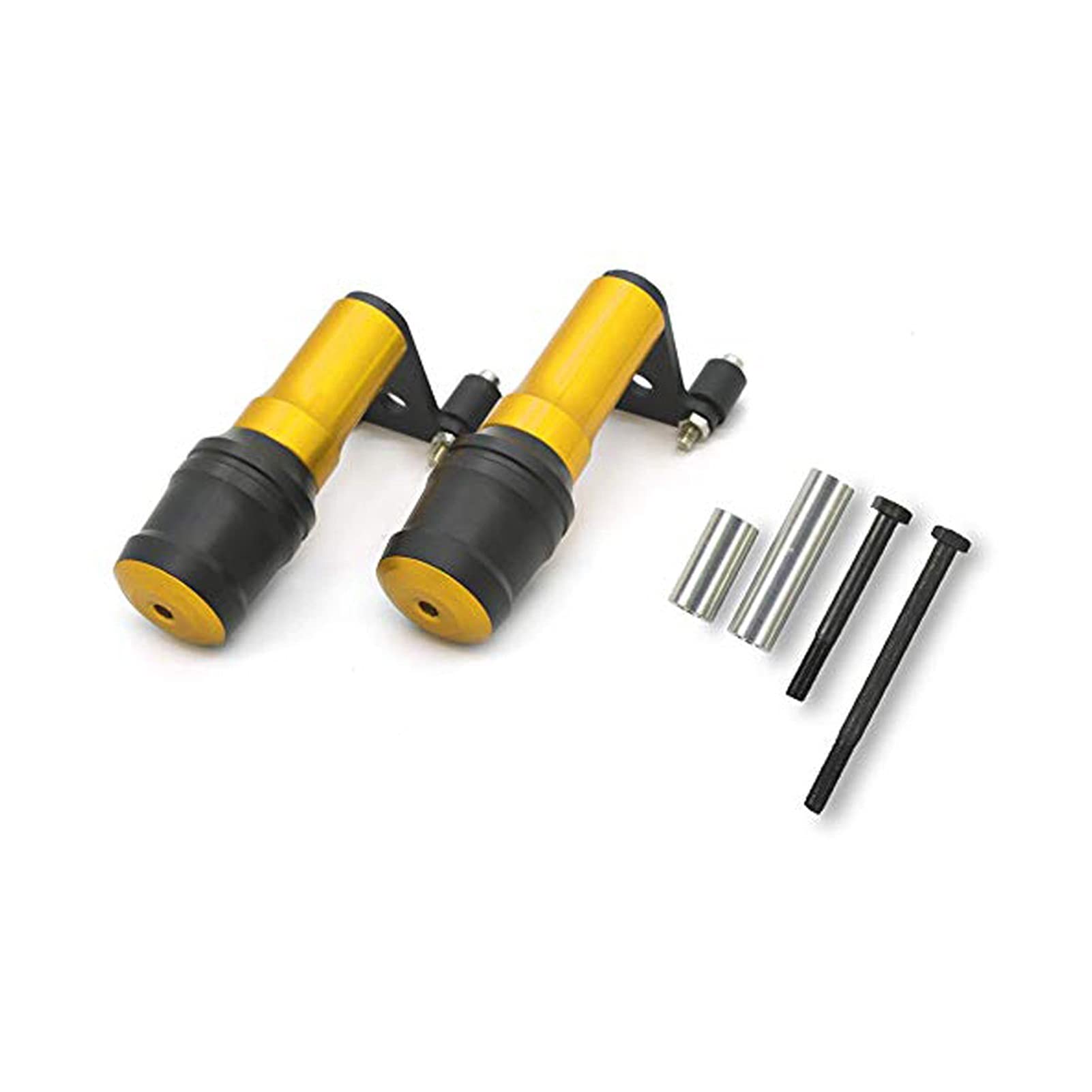 Motorcycle Frame Sliders for Kawasaki Ninja 400 250 Z400 (2018-2021) - Engine Protective Guard, Crash Protection Kit, Side Fairing Protector - Yellow | Perfect for Track Days & Street Riding Safety