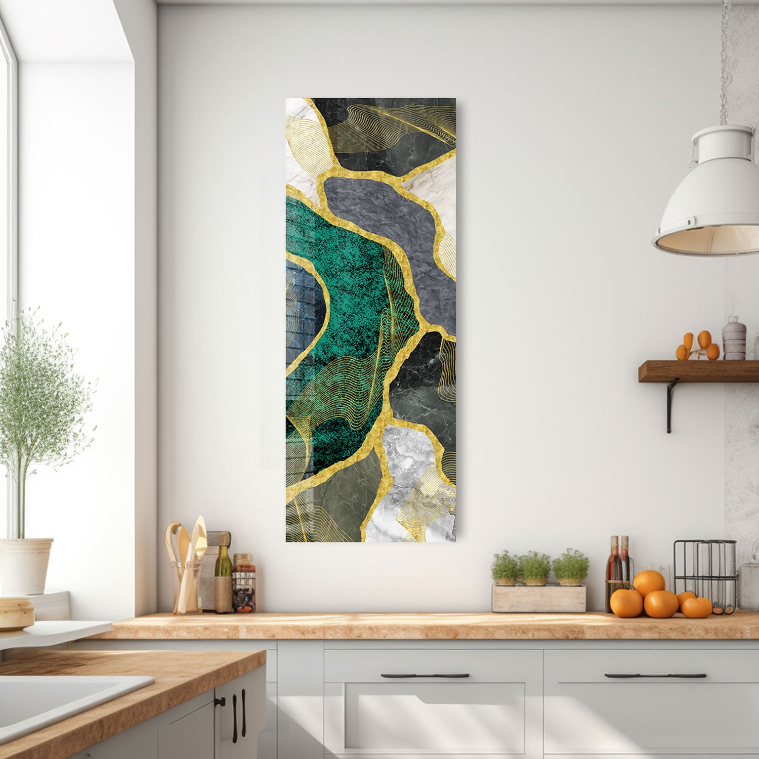Luxury Green Marble Countertop Slabs - Premium Natural Stone for Kitchen & Bathroom Renovation | Perfect for Countertops, Backsplashes, and Vanity Tops