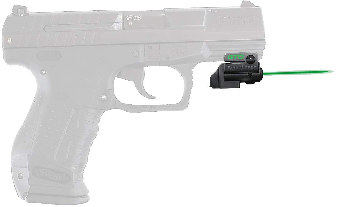 ArmaLaser GTO & FLX44 Green Laser Sight with GripTouch Switch for Walther P99 AS 9mm/.40 - Perfect for Tactical Shooting, Home Defense & Range Practice