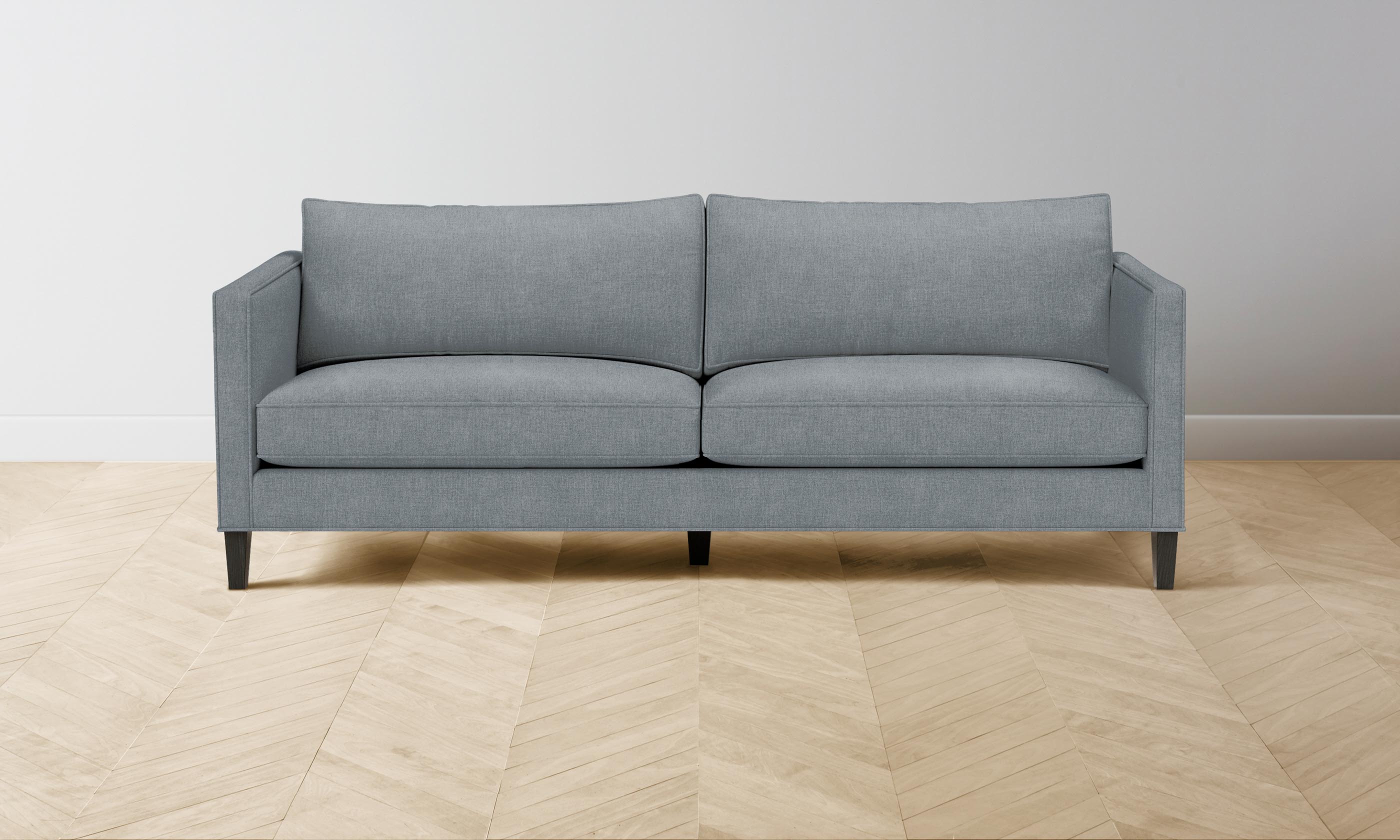 Crosby Sofa - Performance Mélange Weave Aegean Fabric - Modern Living Room Furniture for Home & Office Comfort