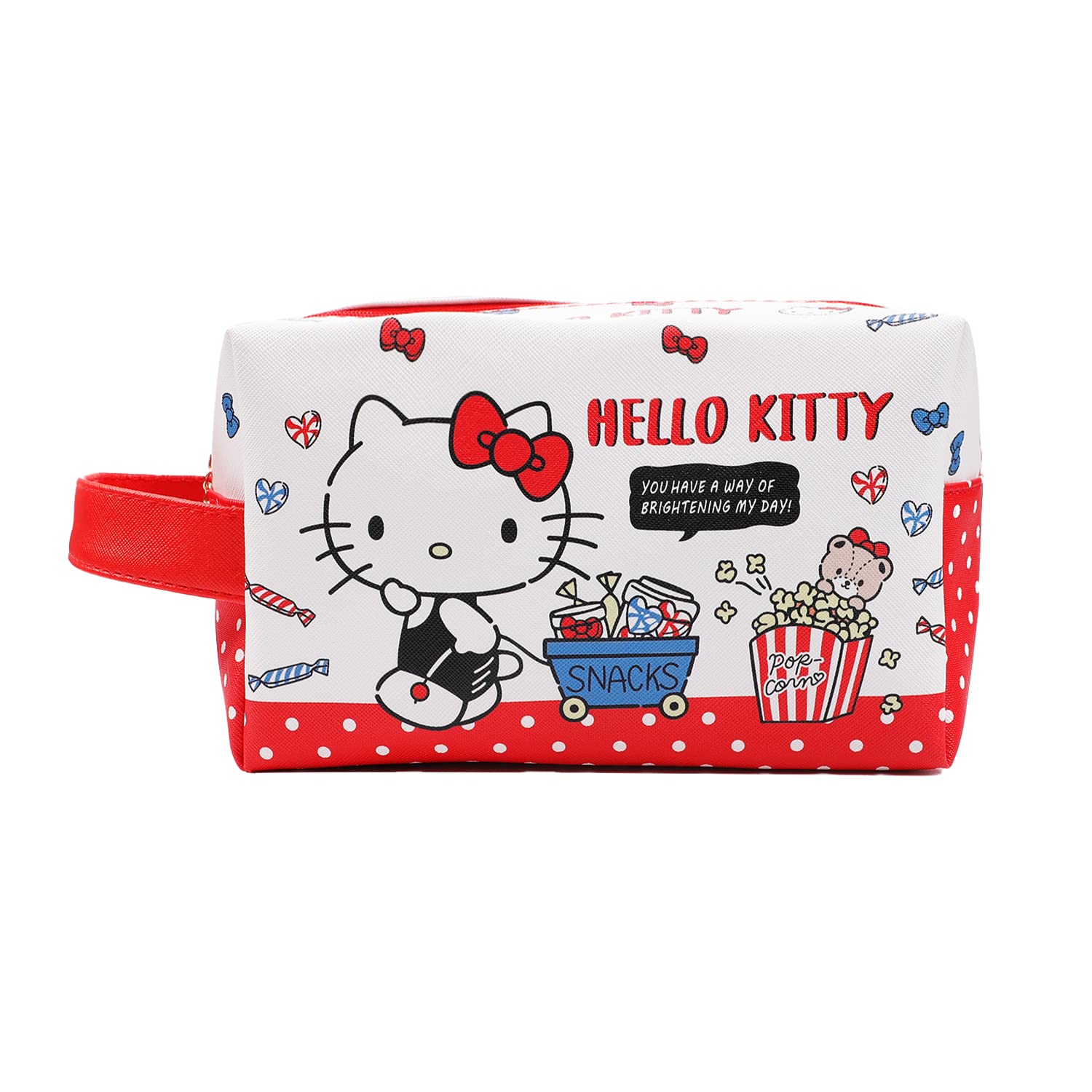 Cute Cartoon Kitty Makeup Bag - Kawaii Zipper Pouch for Travel & Cosmetics | Anime Merch Gift
