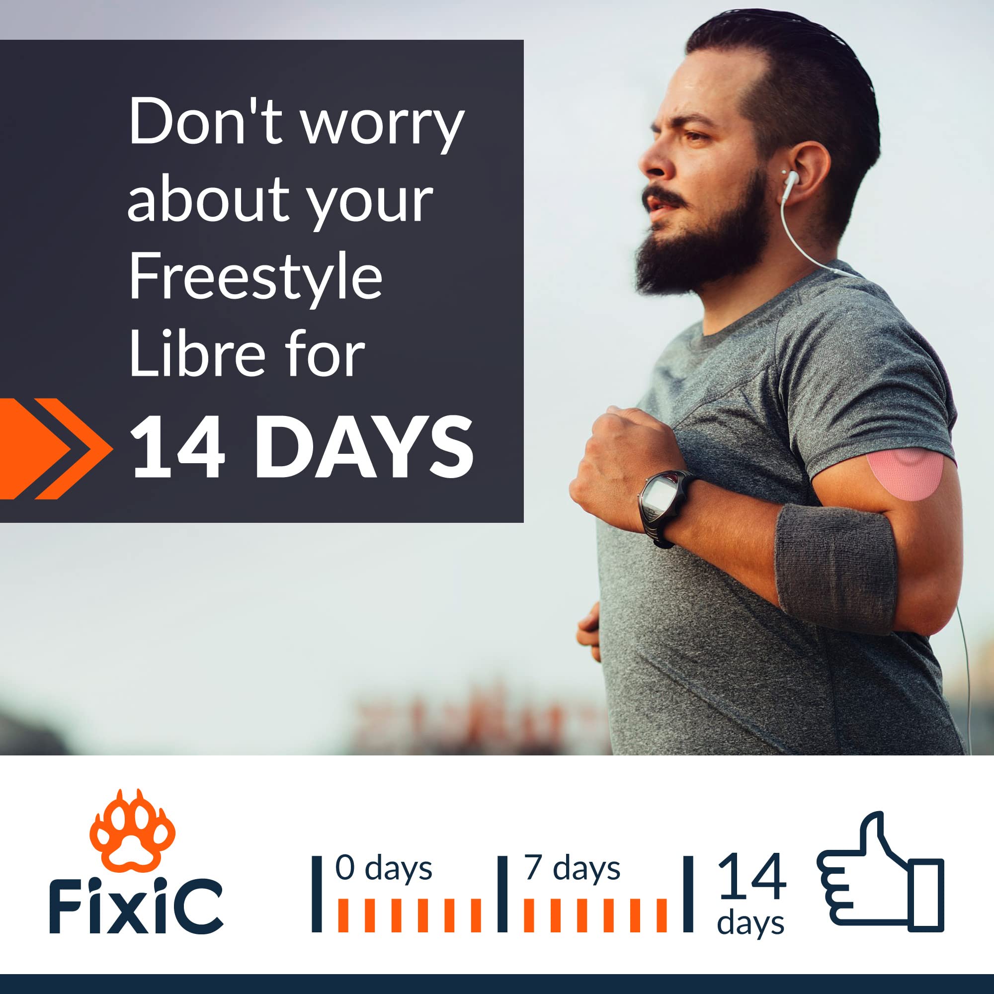 FixiC Freestyle Libre 1 2 3 Plus G7 Stelo Guardian Waterproof Adhesive Patches - 25 PCS Pre-Cut Sensor Covers for Secure Fixation (Pink) - Ideal for Swimming, Sports & Active Lifestyles