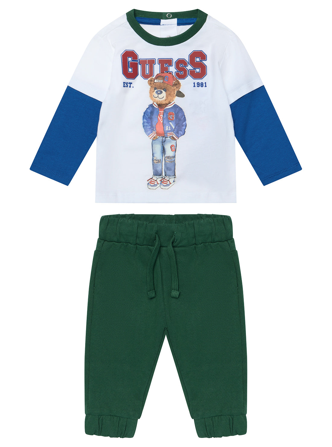 Bear Active T-Shirt and Pant Set for Babies 0-18 Months - Soft Cotton Playwear for Outdoor Adventures & Playtime