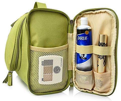 Cyrox Portable Toiletry Bag for Men & Women - Waterproof Cosmetic & Shaving Kit Organizer with Multiple Pockets | Perfect for Travel, Gym, Camping & Daily Use