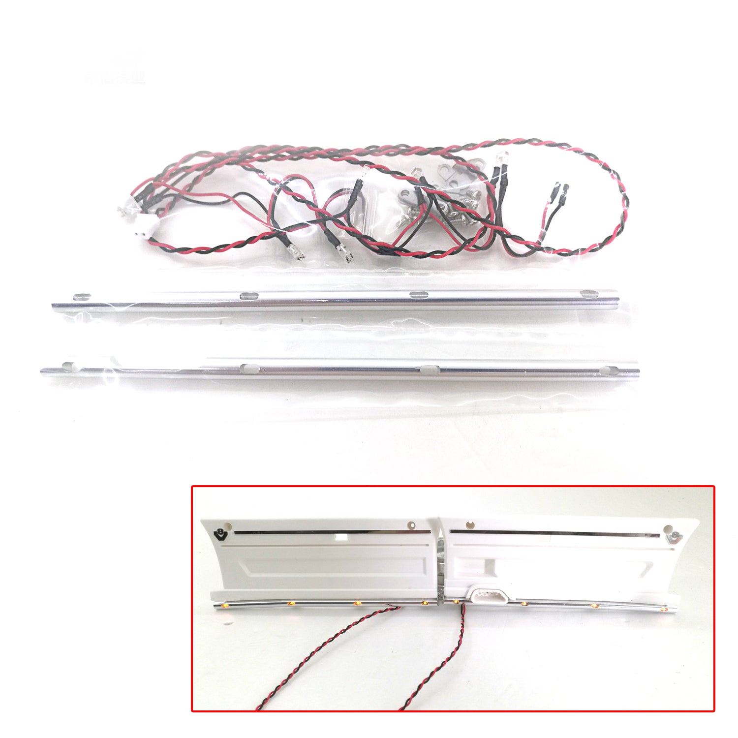 1/14 Scale LED Light Lamp Upgrade Kit for Tamiya RC Hydraulic Tractor Truck SP0016 SP0017 - Perfect for Model Car Customization & Nighttime Racing Scenes