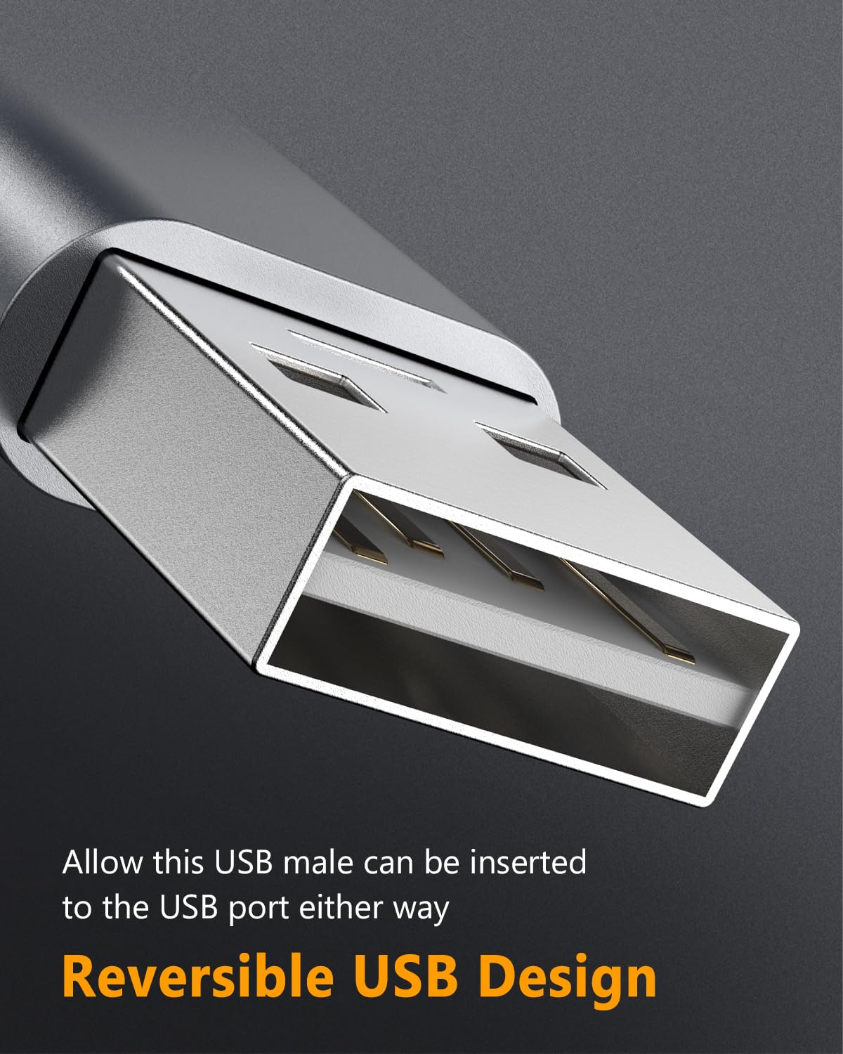 90 Degree USB C to USB Adapter 3 Pack - USB C Female to USB Male Converter for iPhone 15, iPad Pro/Air/Mini, Galaxy, Laptops - Up/Down & Left/Right Angled Design (Gray) - Perfect for Charging, Data Transfer & Travel Use