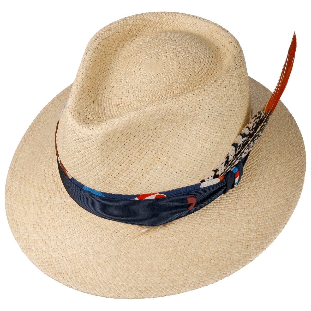 Lovico Traveller Panama Hat by Alfonso D'Este - Premium Handwoven Straw Hat for Men & Women - Perfect for Beach Vacations, Summer Outfits, and Outdoor Adventures