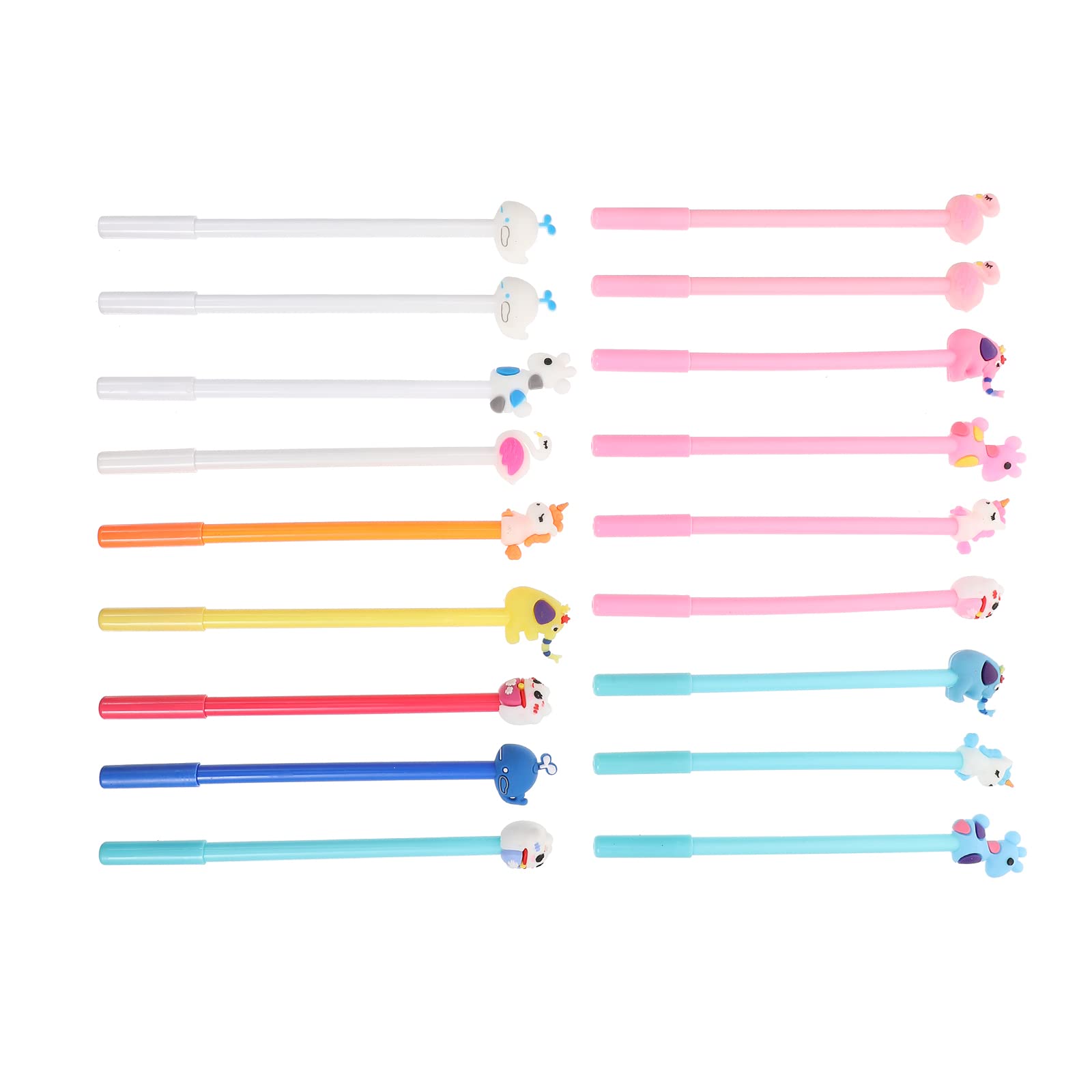 Cabilock 18-Pack Black Ballpoint Pens for Kids - Adorable Cartoon Animal Design, Smooth Writing for Students, School & Office Use - Perfect Gift for Children & Back to School Supplies