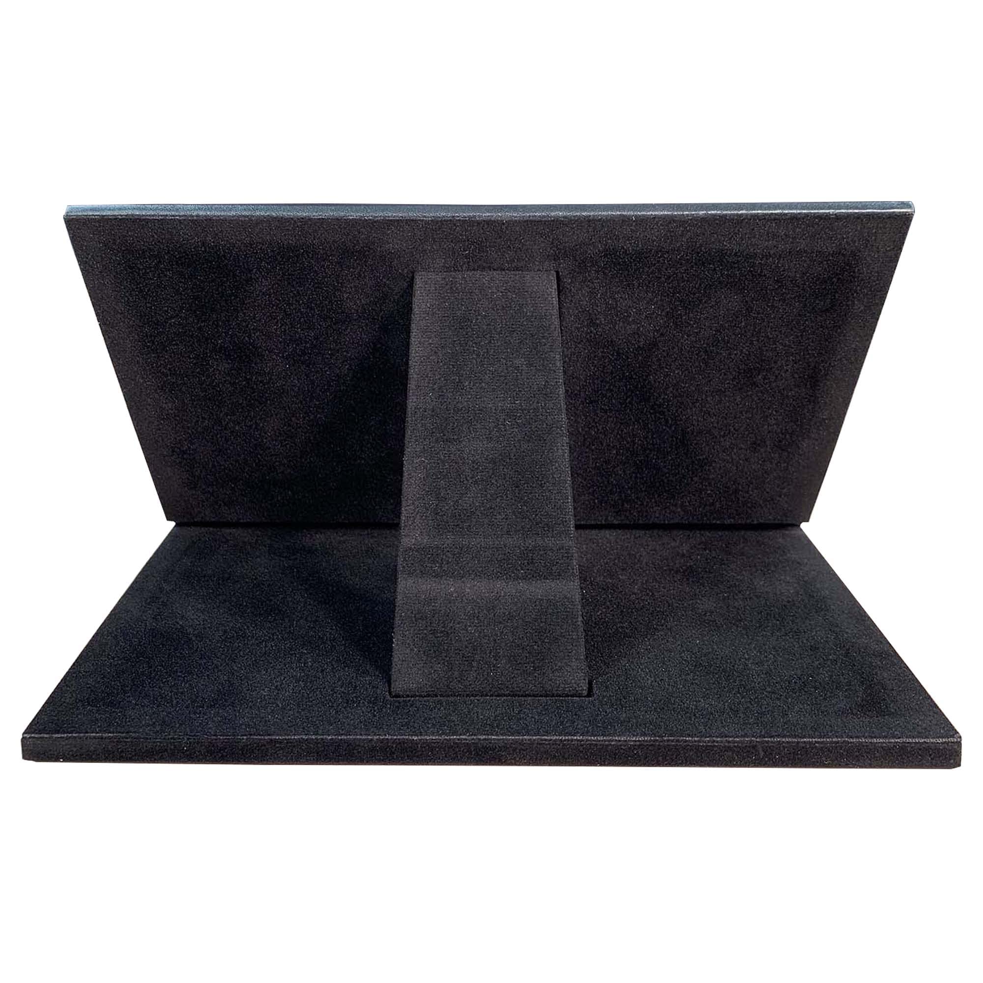 Premium Dacasso Black Leather Tablet Stand Holder - Adjustable Angle for iPad, Kindle, eReader - Perfect for Home, Office, and Travel Use