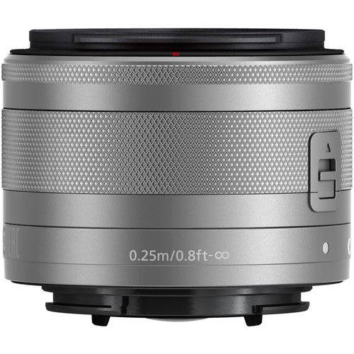 Canon EF-M 15-45mm f/3.5-6.3 IS STM Lens (Silver) - Compact Zoom Lens for EOS M Series Cameras - Perfect for Travel, Vlogging & Everyday Photography